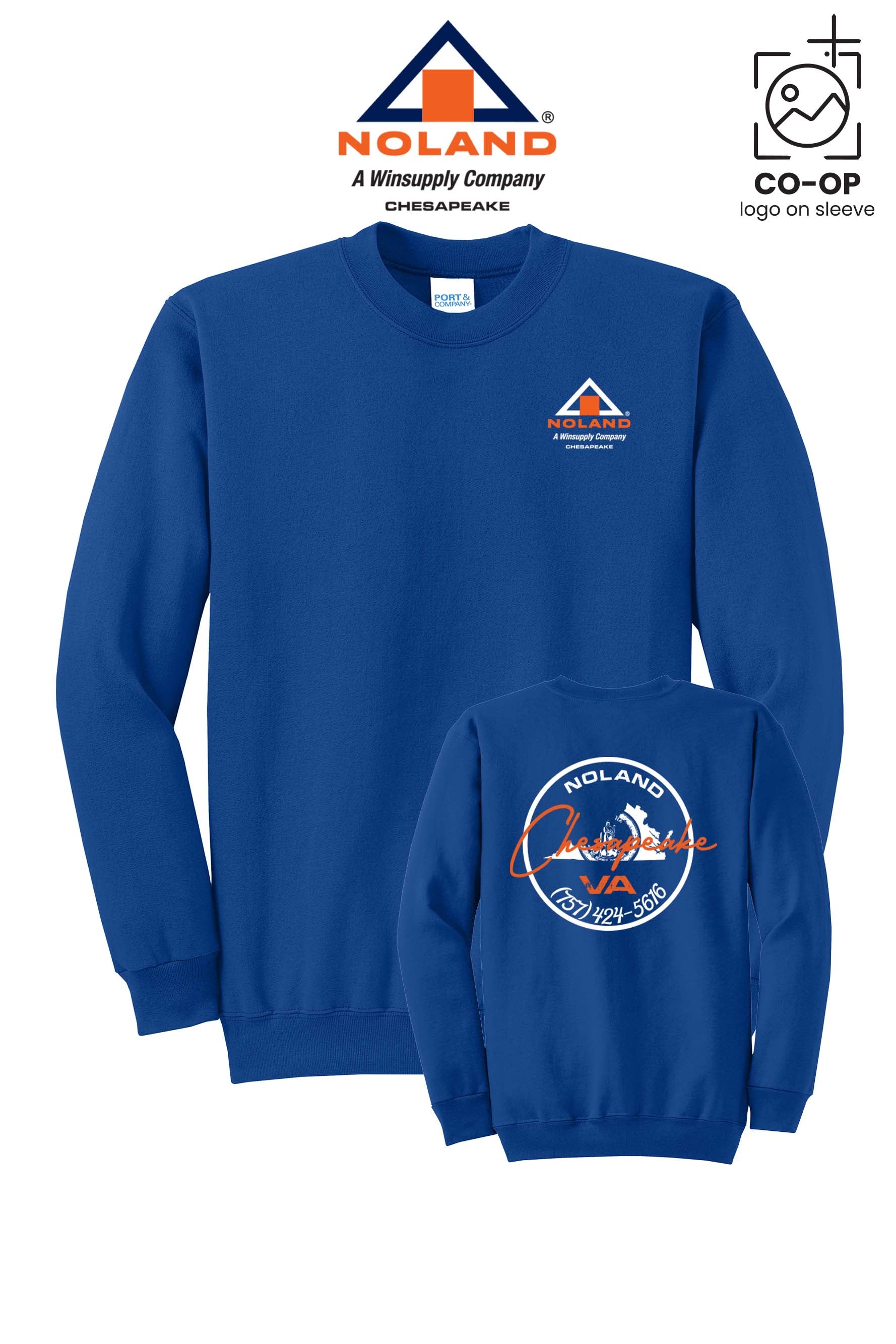 Port & Co™ Core Fleece Crewneck Sweatshirt - Noland Company Chesapeake