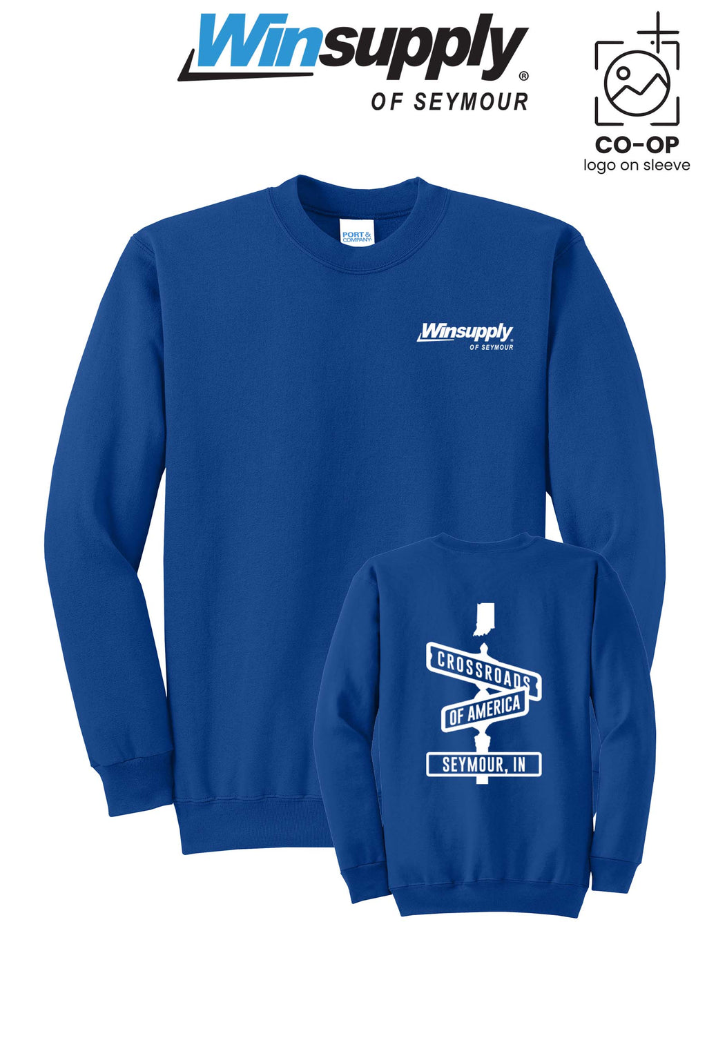 Port & Co™ Core Fleece Crewneck Sweatshirt - Winsupply of Seymour IN