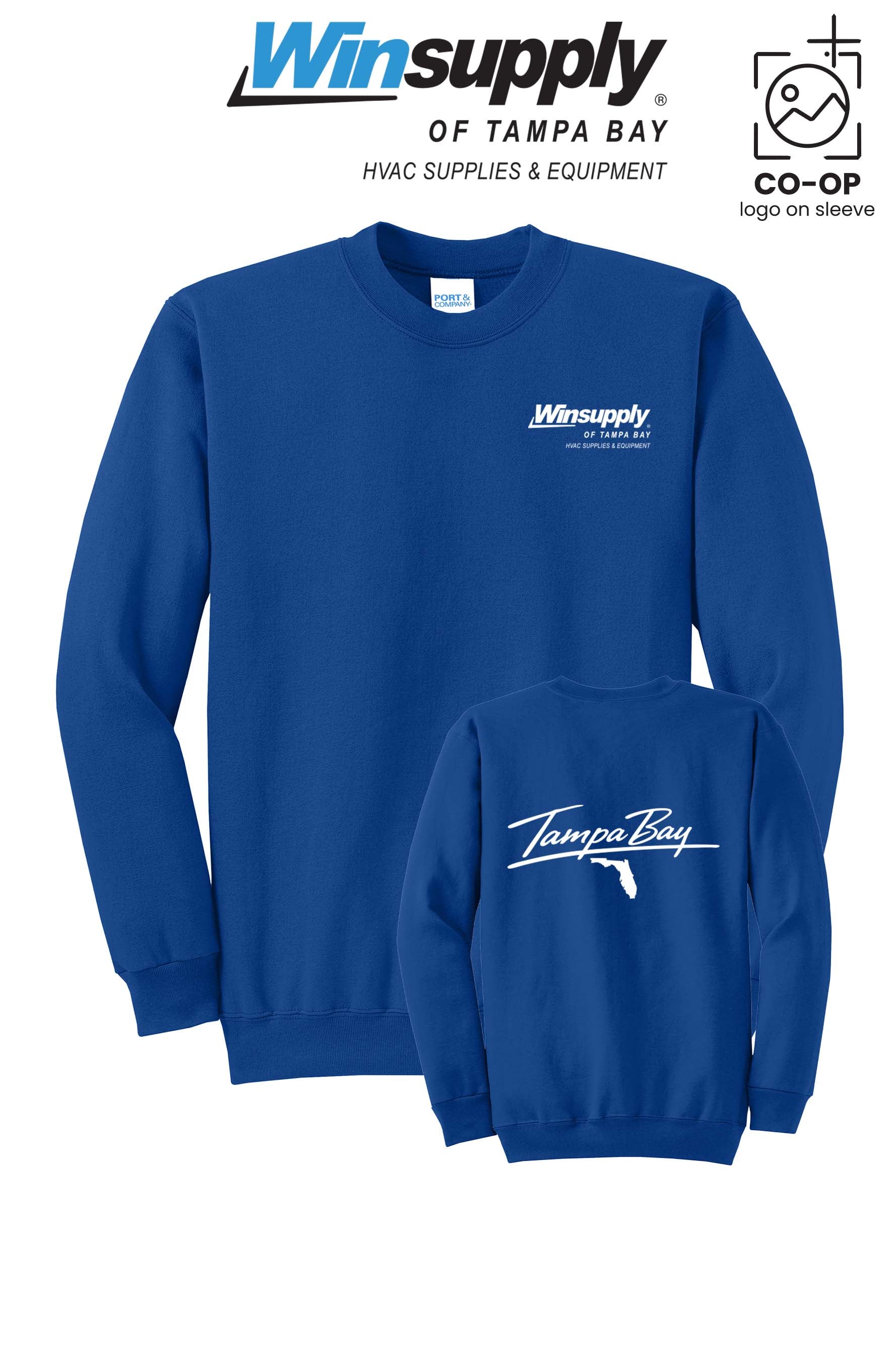 Port & Co™ Core Fleece Crewneck Sweatshirt - Winsupply of Tampa Bay