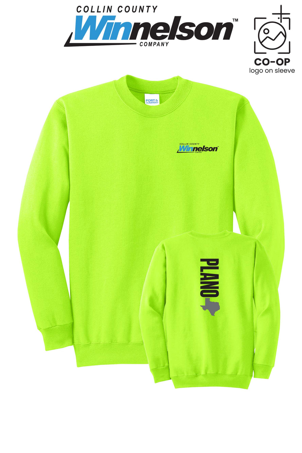 Port & Co™ Core Fleece Crewneck Sweatshirt - Collin County Winnelson