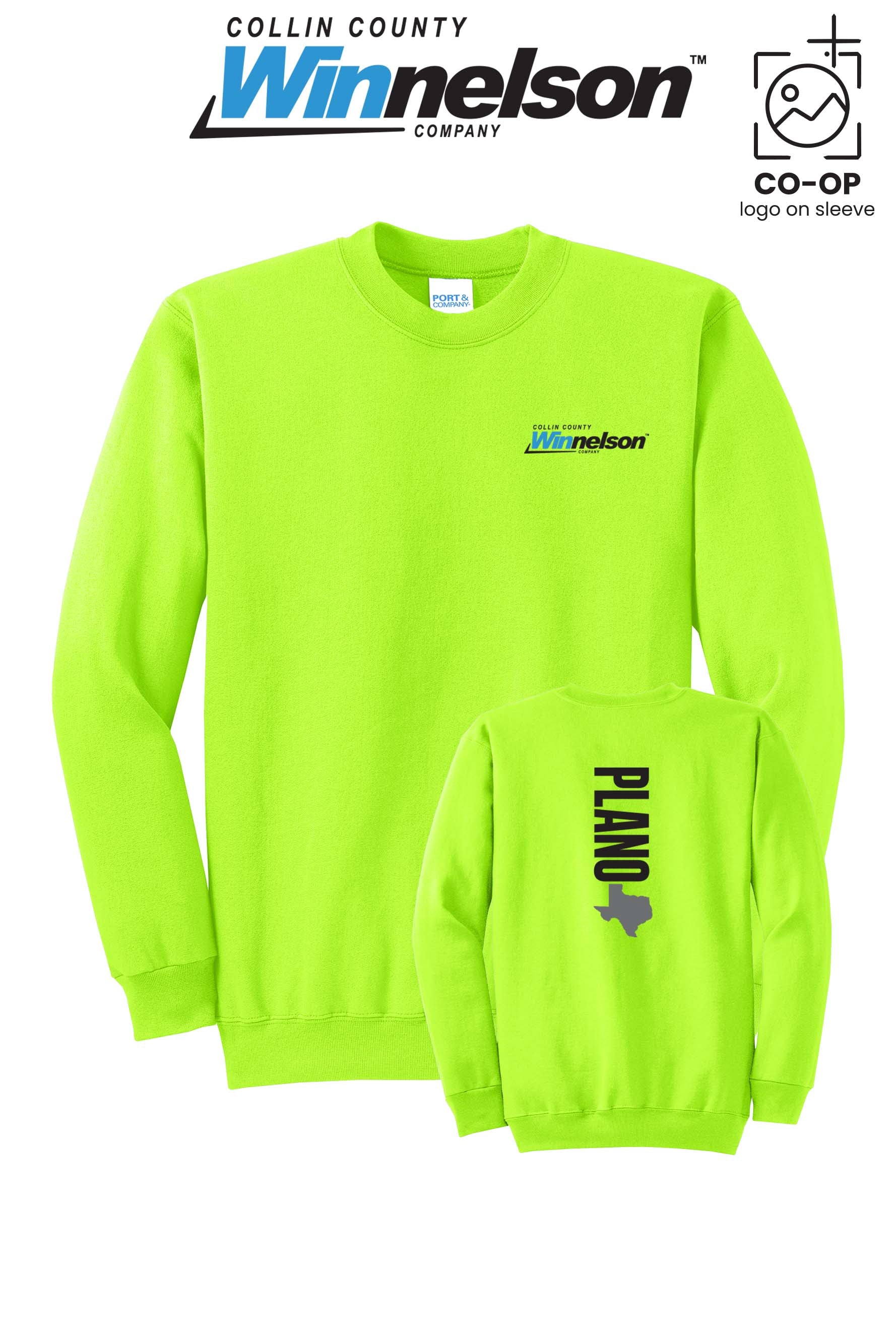 Port & Co™ Core Fleece Crewneck Sweatshirt - Collin County Winnelson