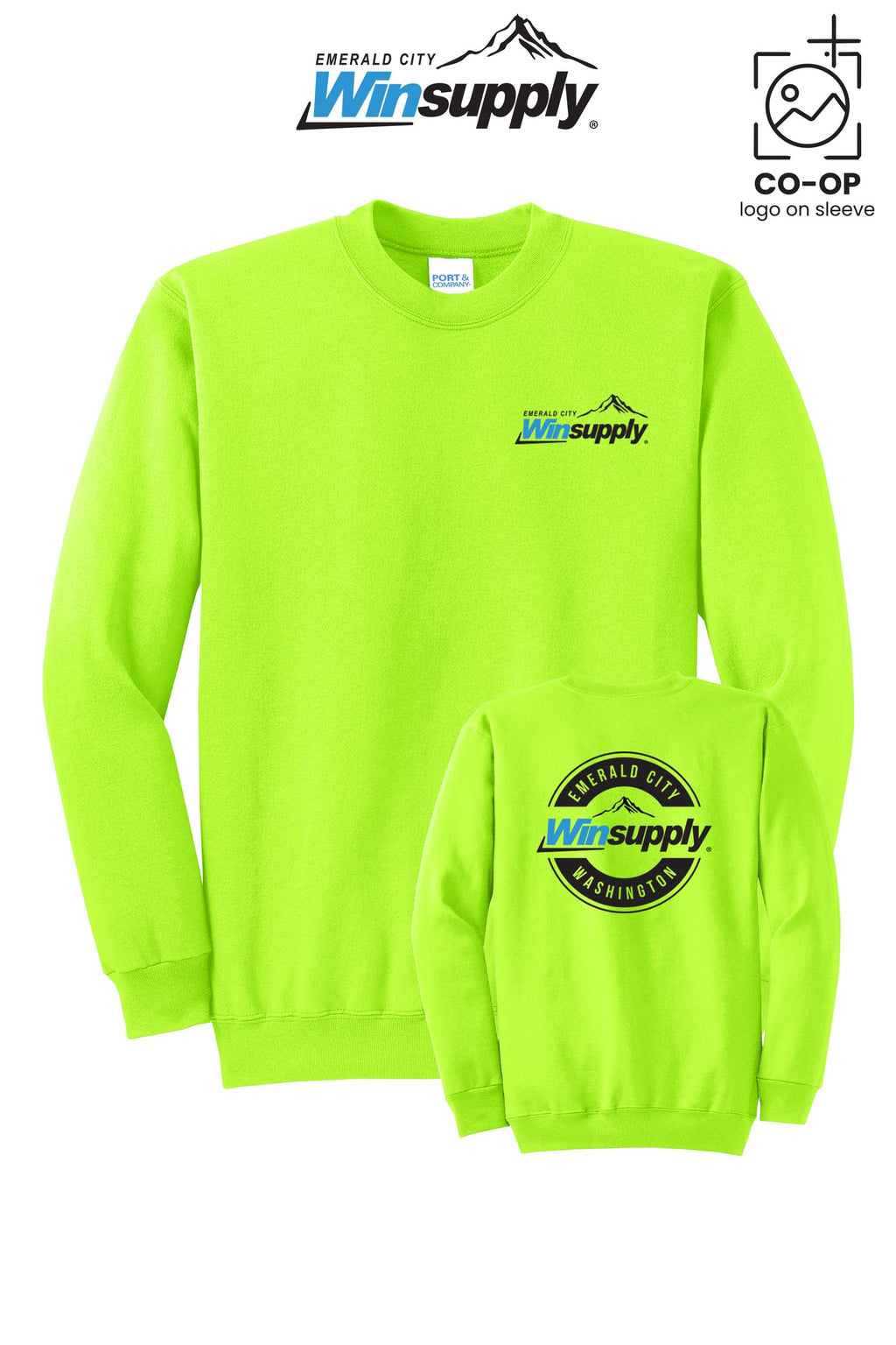 Port & Co™ Core Fleece Crewneck Sweatshirt - Winsupply Emerald City