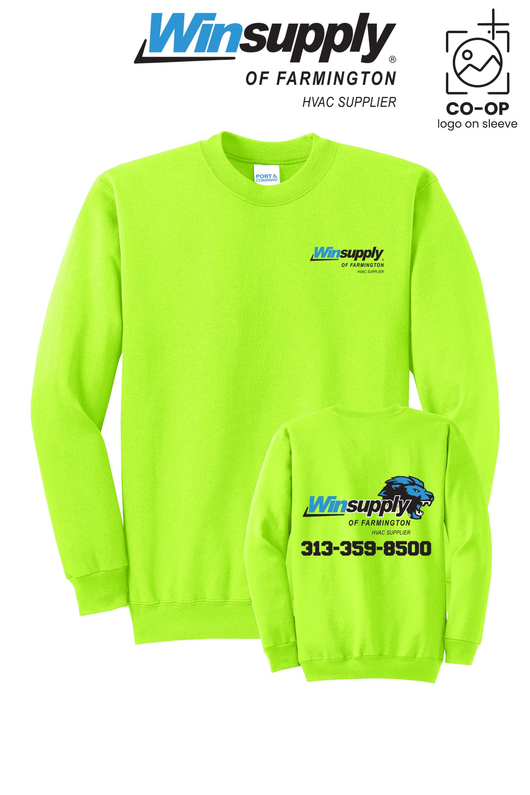 Port & Co™ Core Fleece Crewneck Sweatshirt - Winsupply of Farmington
