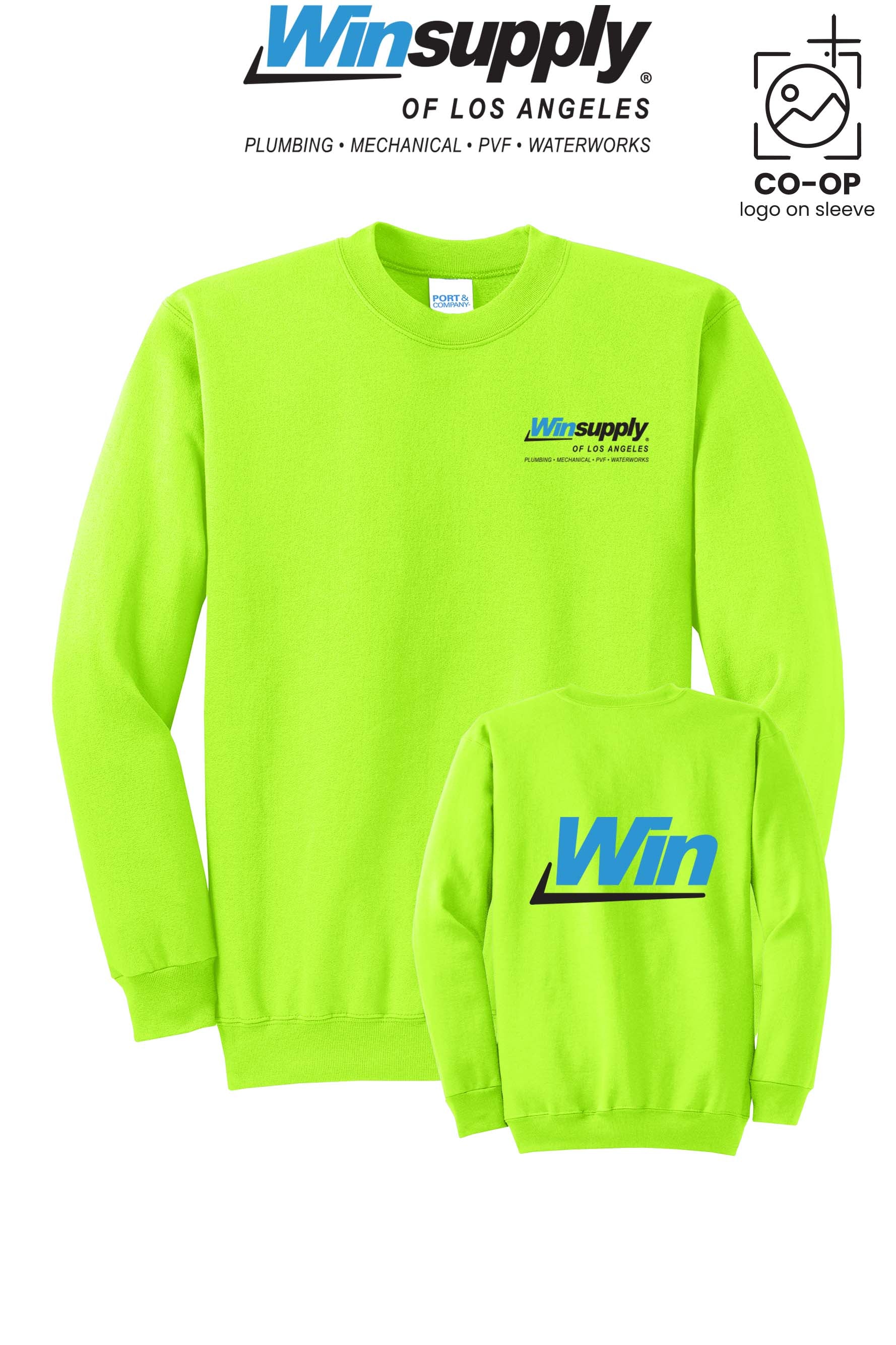 Port & Co™ Core Fleece Crewneck Sweatshirt - Winsupply of Los Angeles
