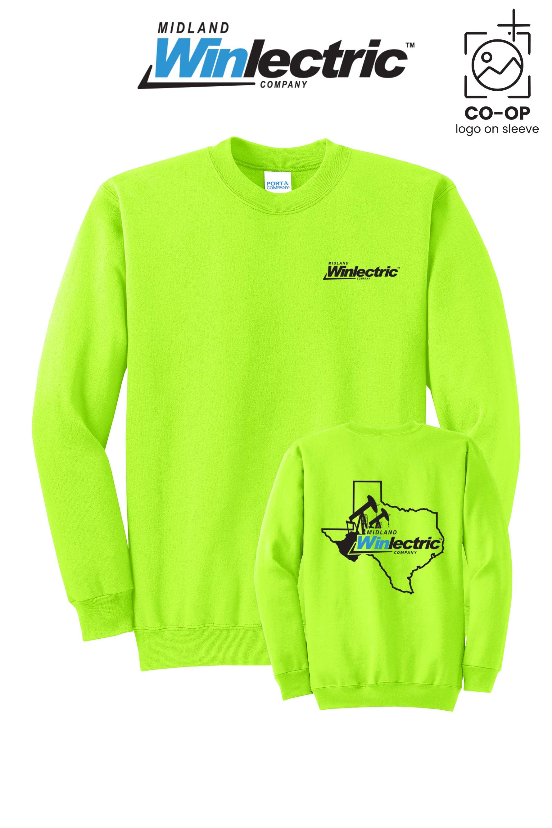 Port & Co™ Core Fleece Crewneck Sweatshirt - Winlectric of Midland