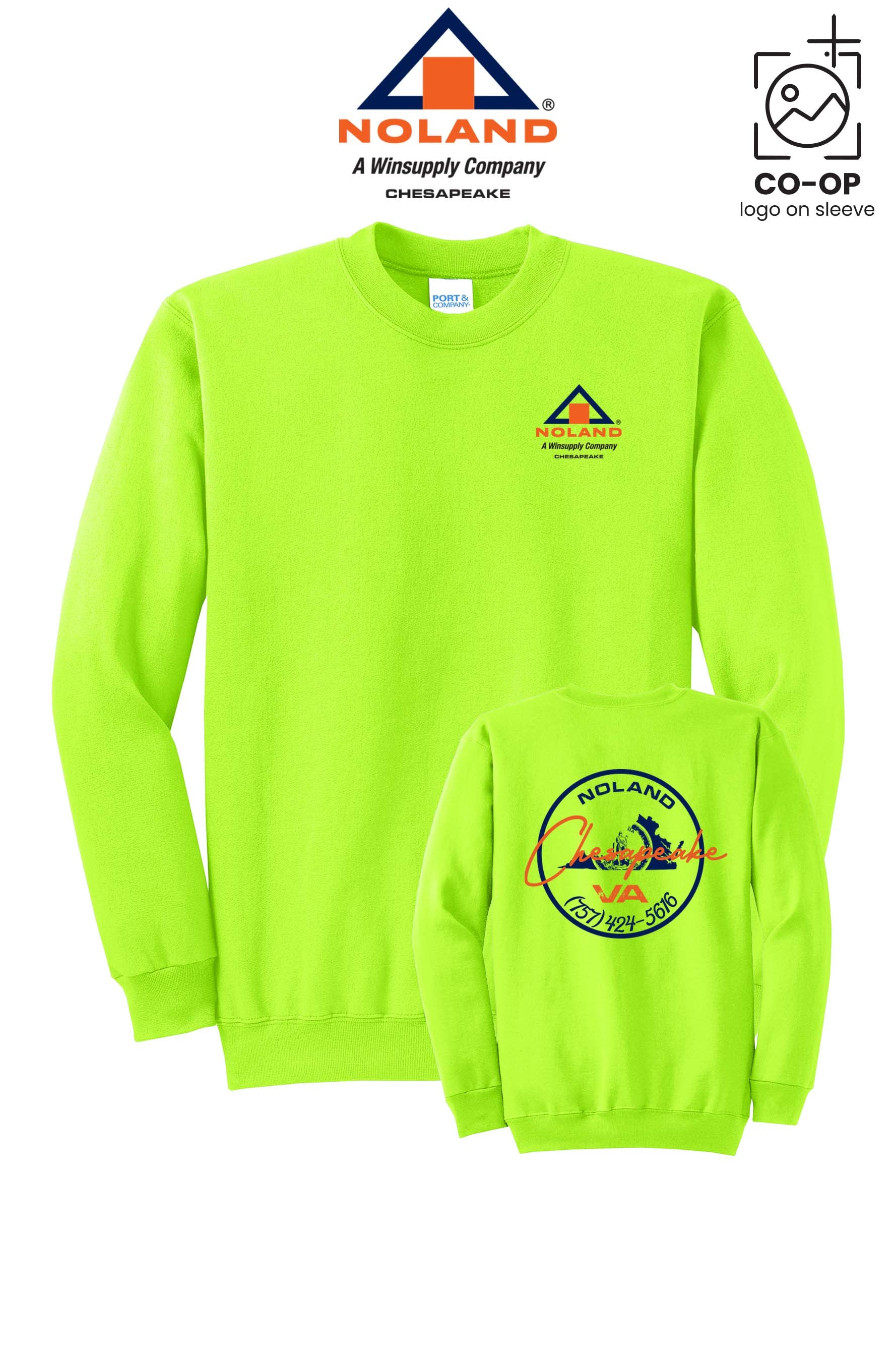 Port & Co™ Core Fleece Crewneck Sweatshirt - Noland Company Chesapeake