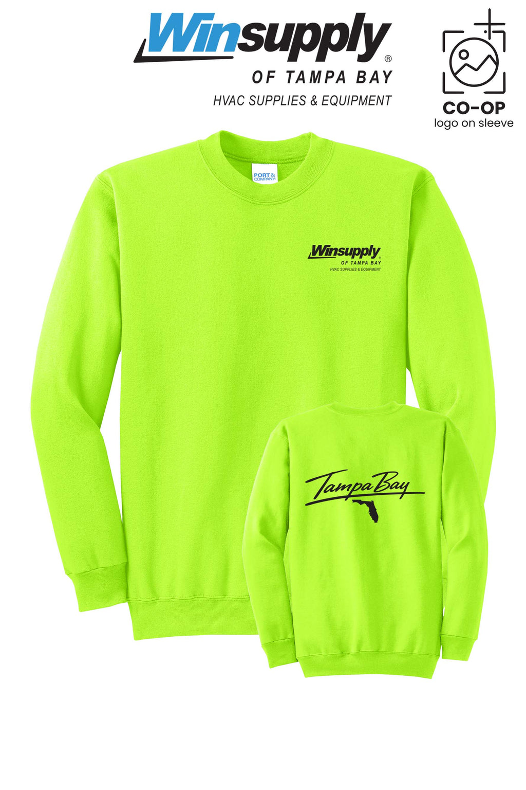 Port & Co™ Core Fleece Crewneck Sweatshirt - Winsupply of Tampa Bay