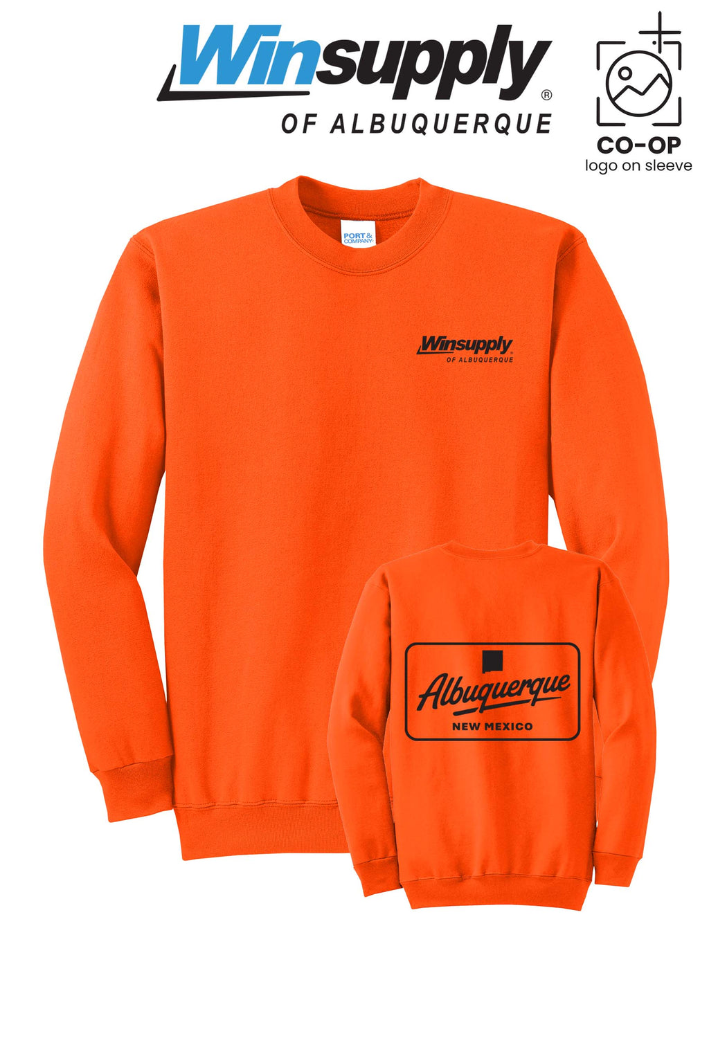 Port & Co™ Core Fleece Crewneck Sweatshirt - Winsupply of Albuquerque