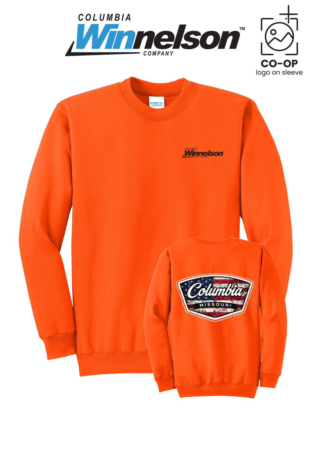 Port & Co™ Core Fleece Crewneck Sweatshirt - Columbia MO Winnelson