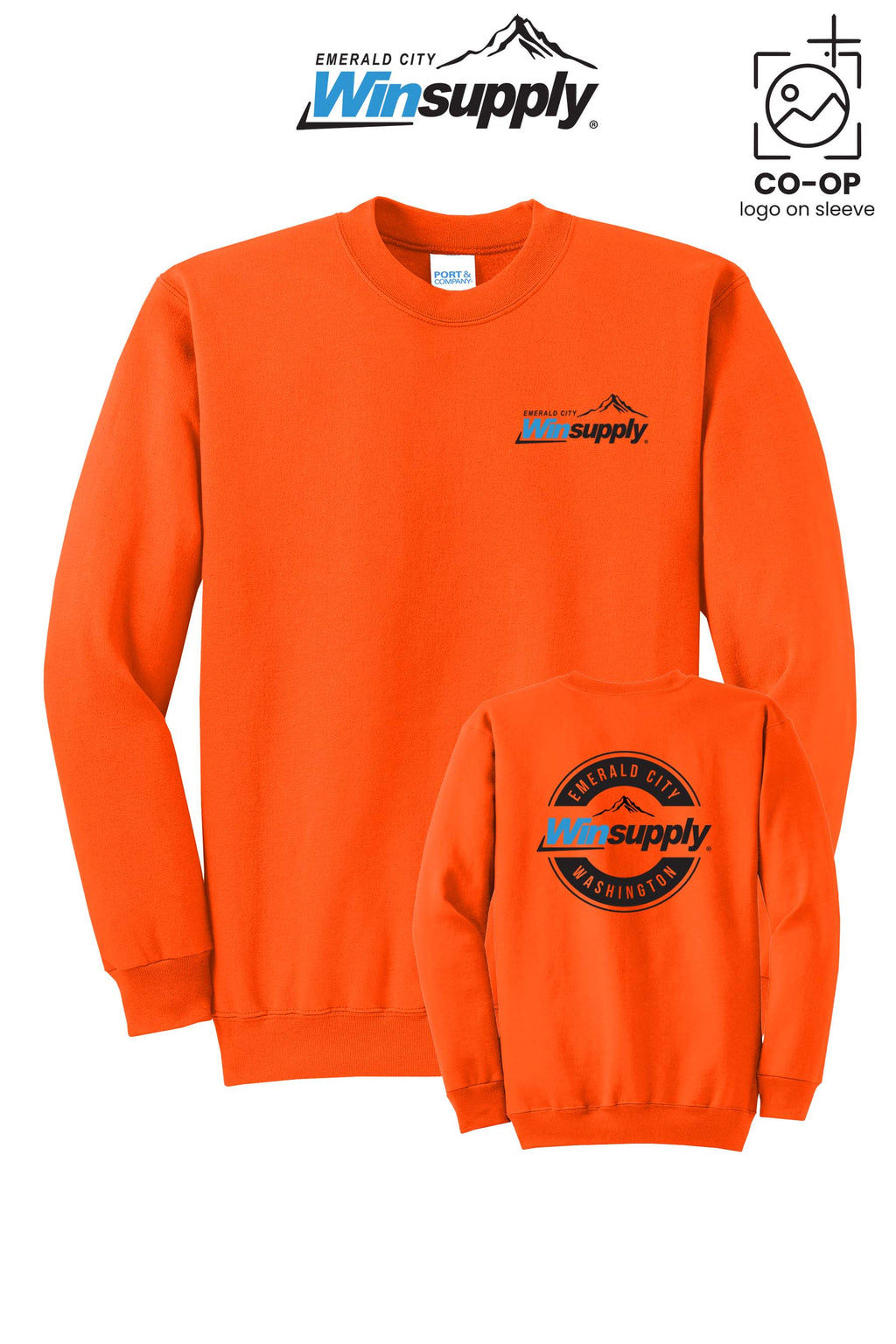 Port & Co™ Core Fleece Crewneck Sweatshirt - Winsupply Emerald City