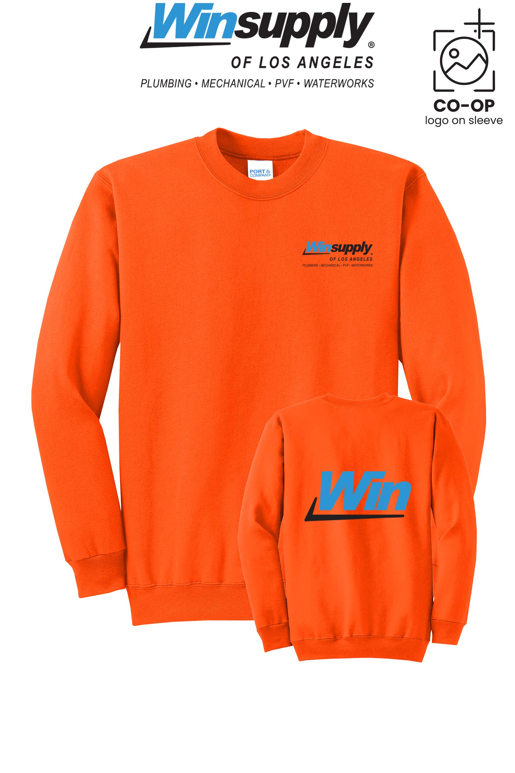 Port & Co™ Core Fleece Crewneck Sweatshirt - Winsupply of Los Angeles