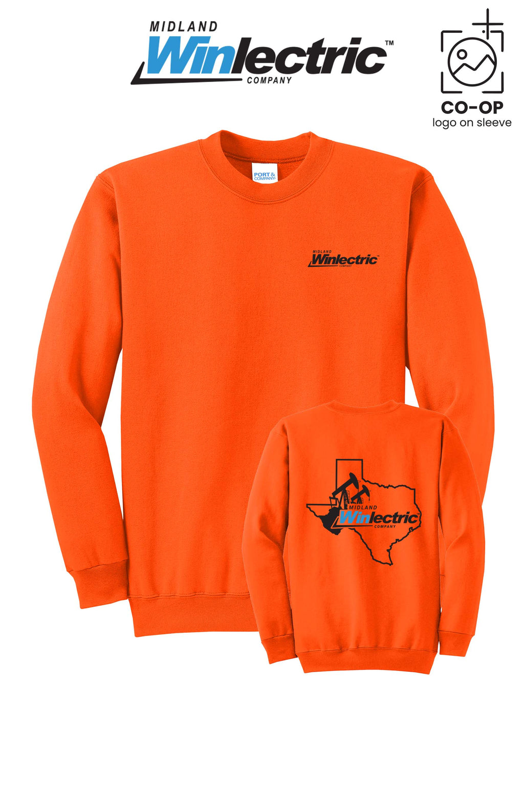 Port & Co™ Core Fleece Crewneck Sweatshirt - Winlectric of Midland