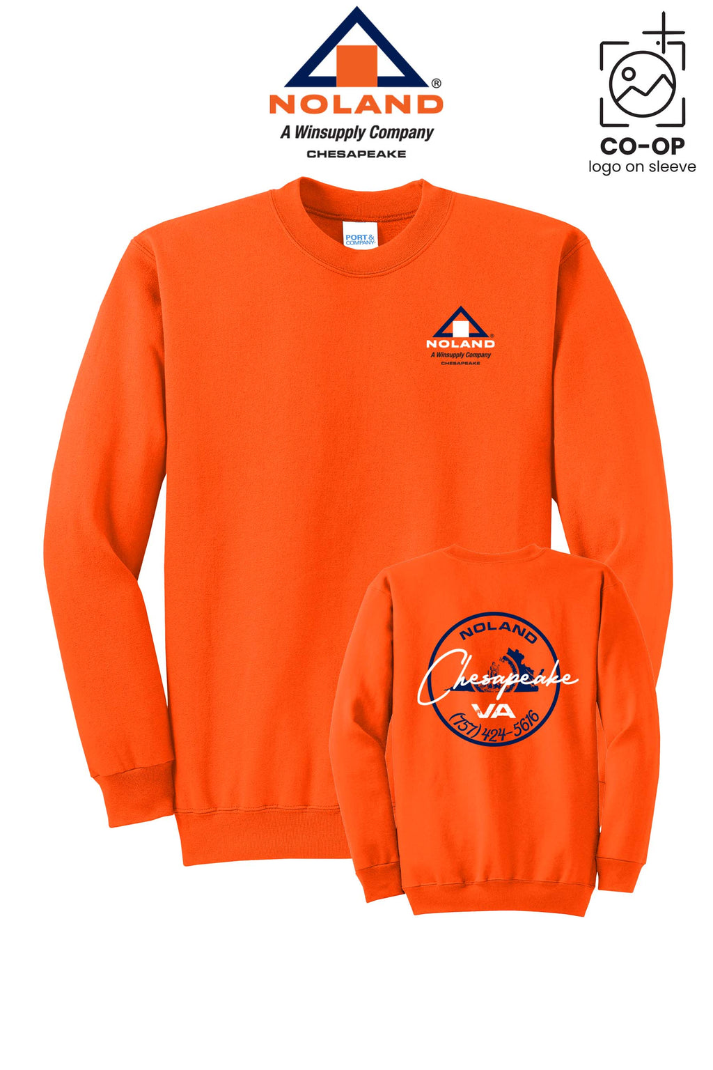 Port & Co™ Core Fleece Crewneck Sweatshirt - Noland Company Chesapeake