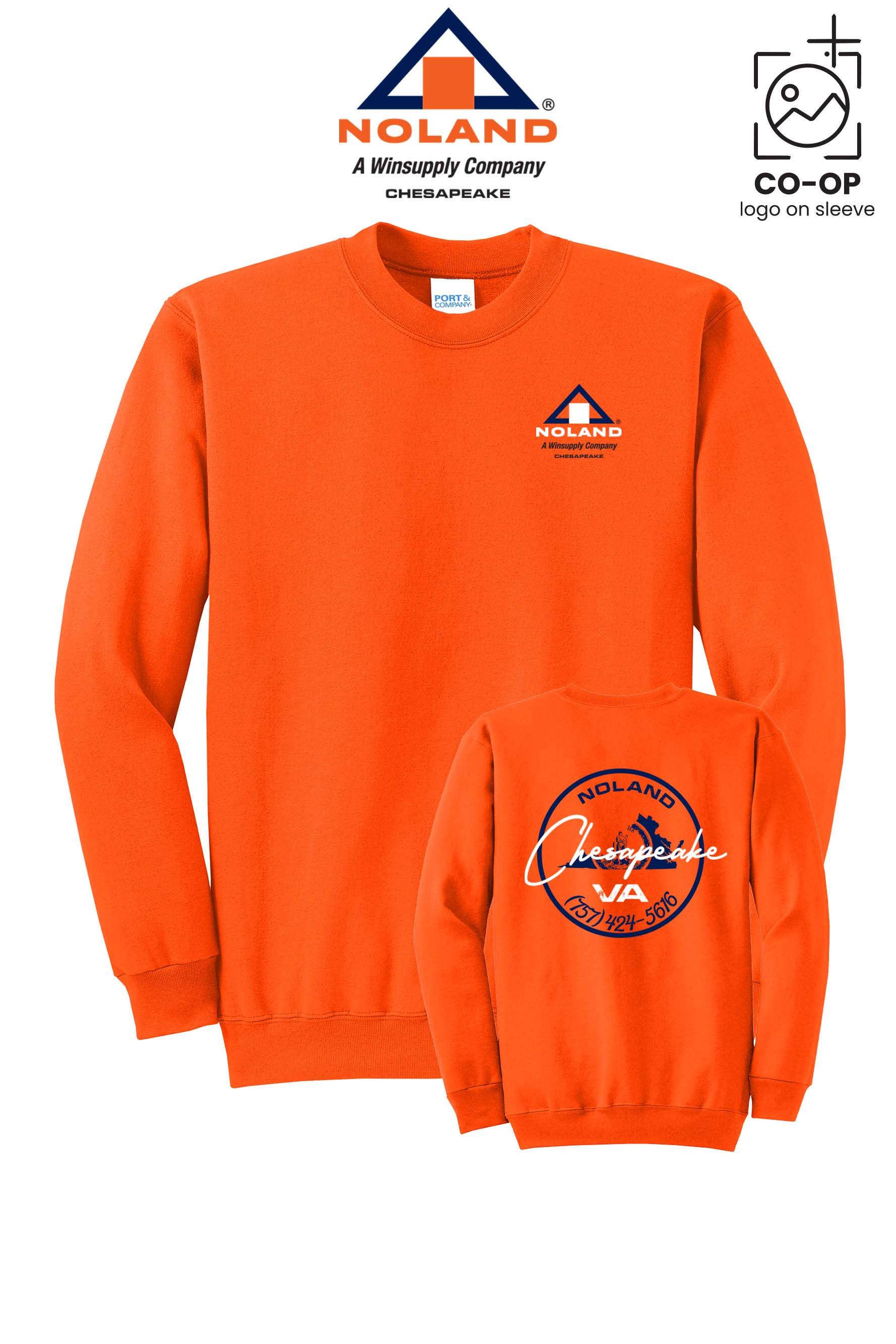 Port & Co™ Core Fleece Crewneck Sweatshirt - Noland Company Chesapeake
