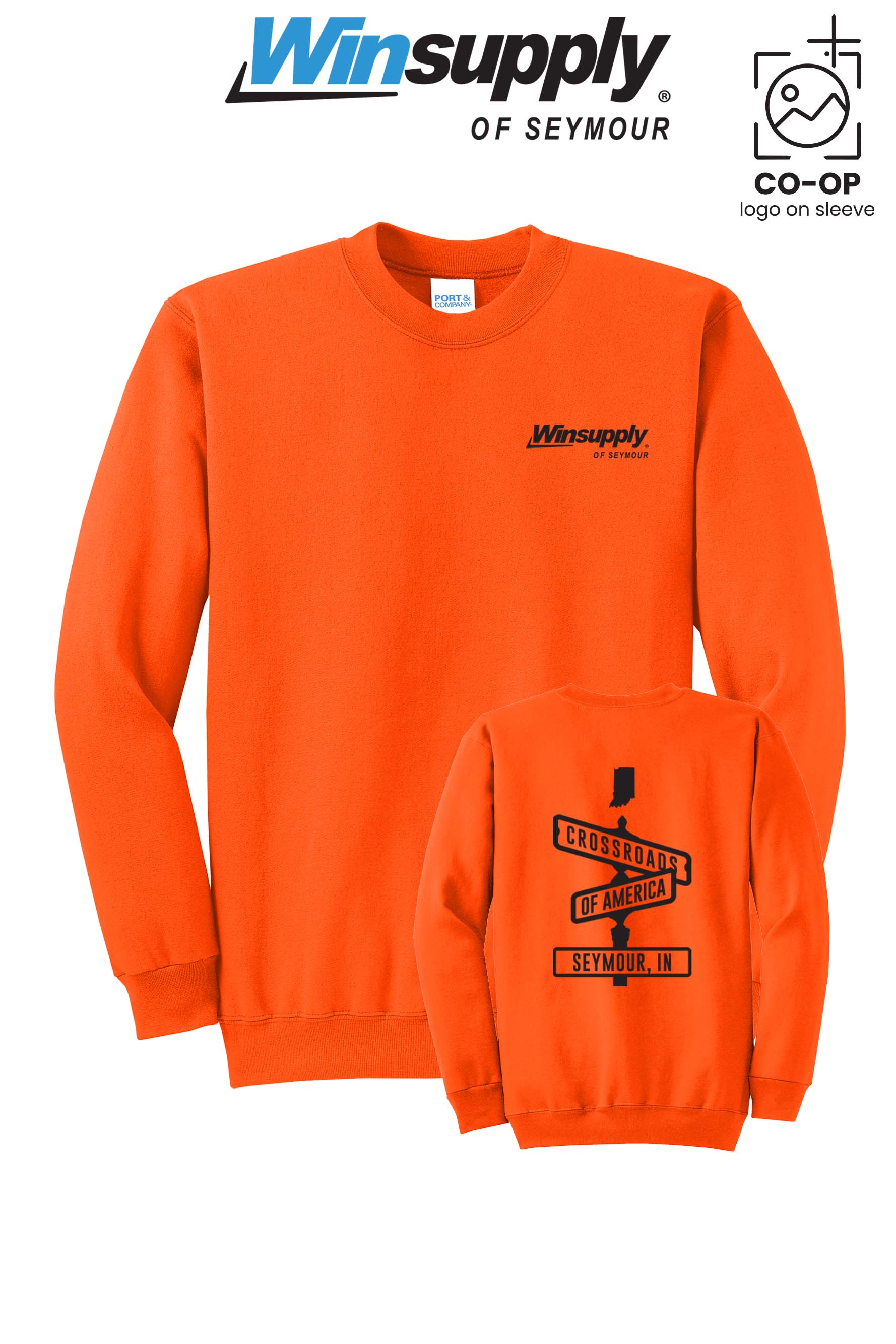 Port & Co™ Core Fleece Crewneck Sweatshirt - Winsupply of Seymour IN