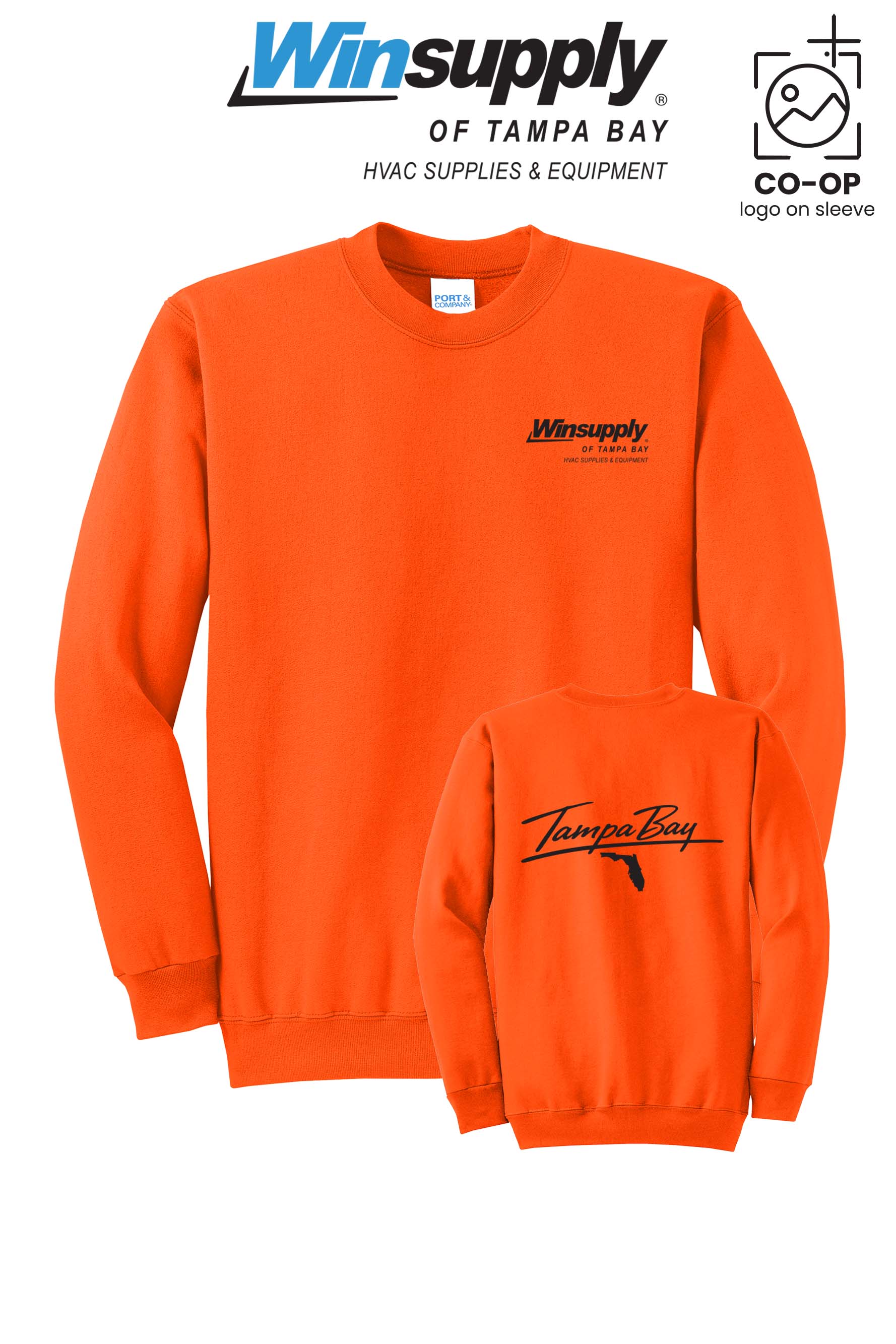 Port & Co™ Core Fleece Crewneck Sweatshirt - Winsupply of Tampa Bay