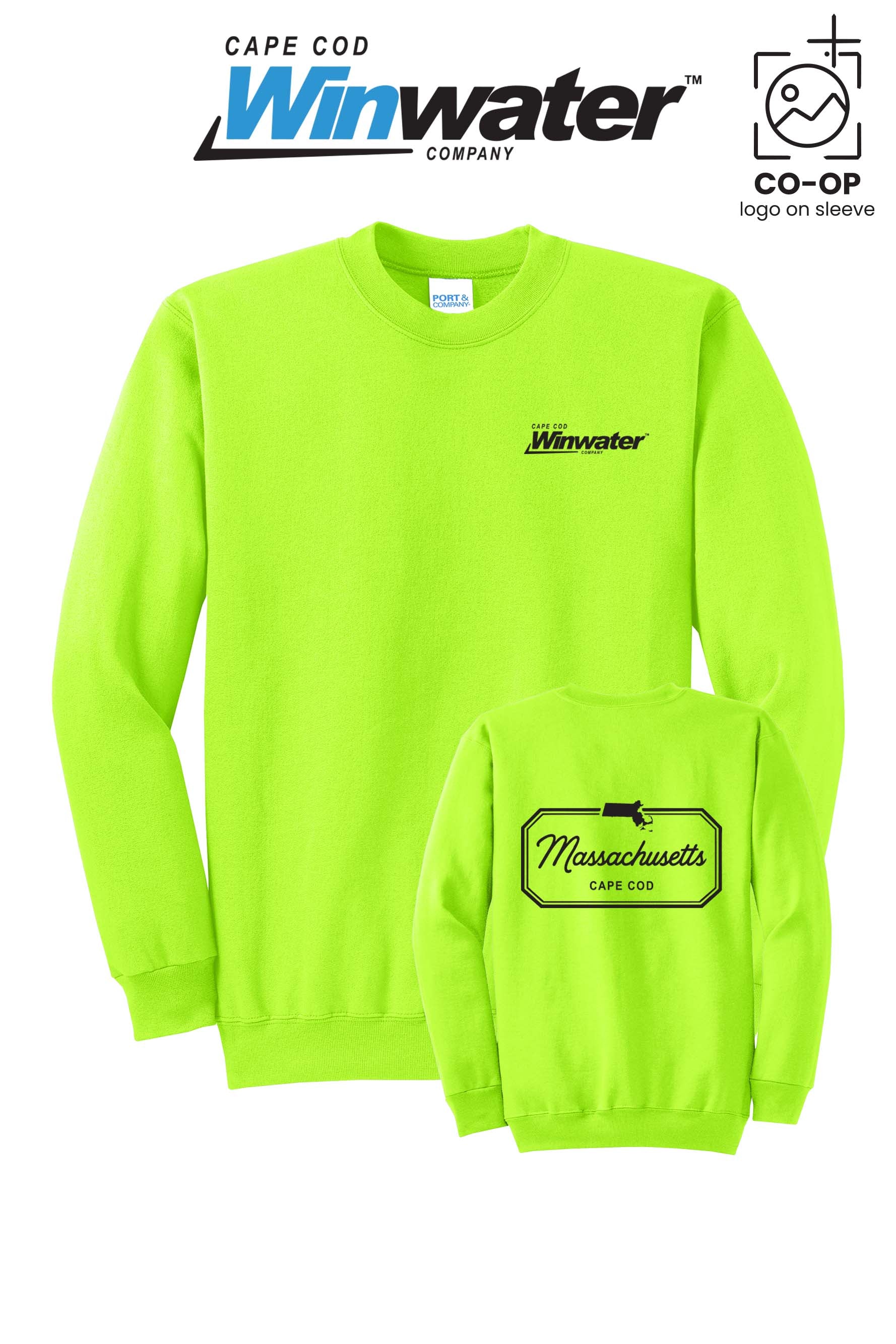 Port & Co™ Core Fleece Crewneck Sweatshirt - Winwater Cape Cod