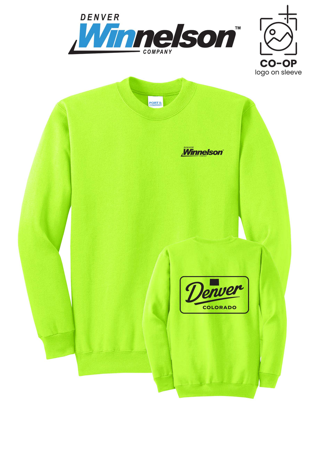 Port & Co™ Core Fleece Crewneck Sweatshirt - Denver Winnelson