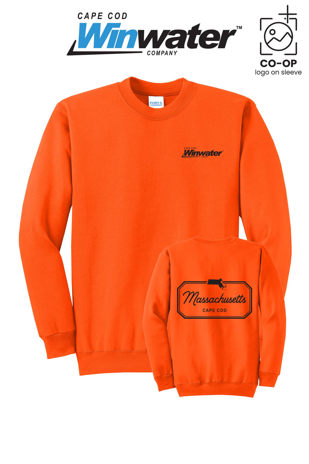 Port & Co™ Core Fleece Crewneck Sweatshirt - Winwater Cape Cod