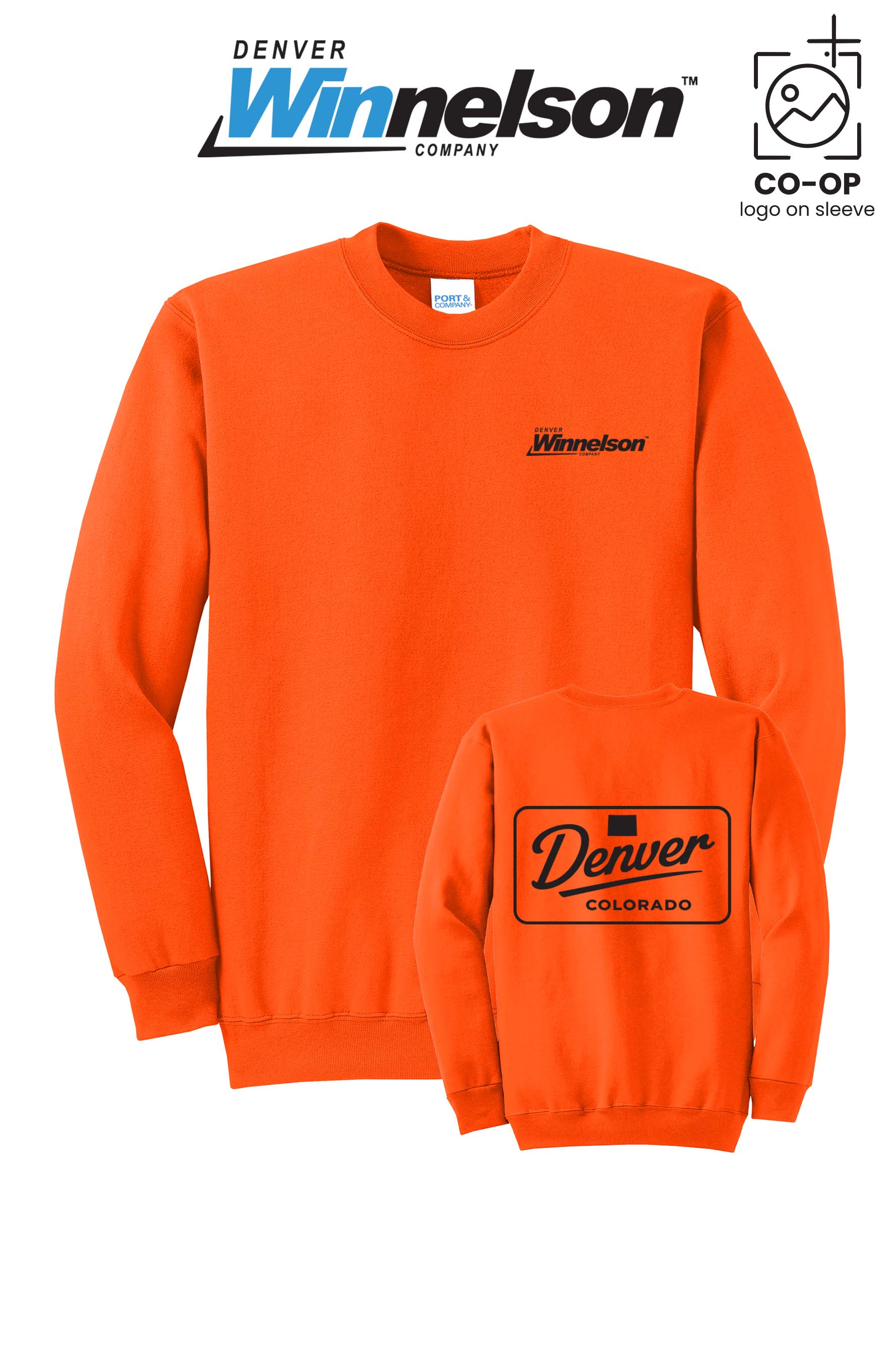 Port & Co™ Core Fleece Crewneck Sweatshirt - Denver Winnelson