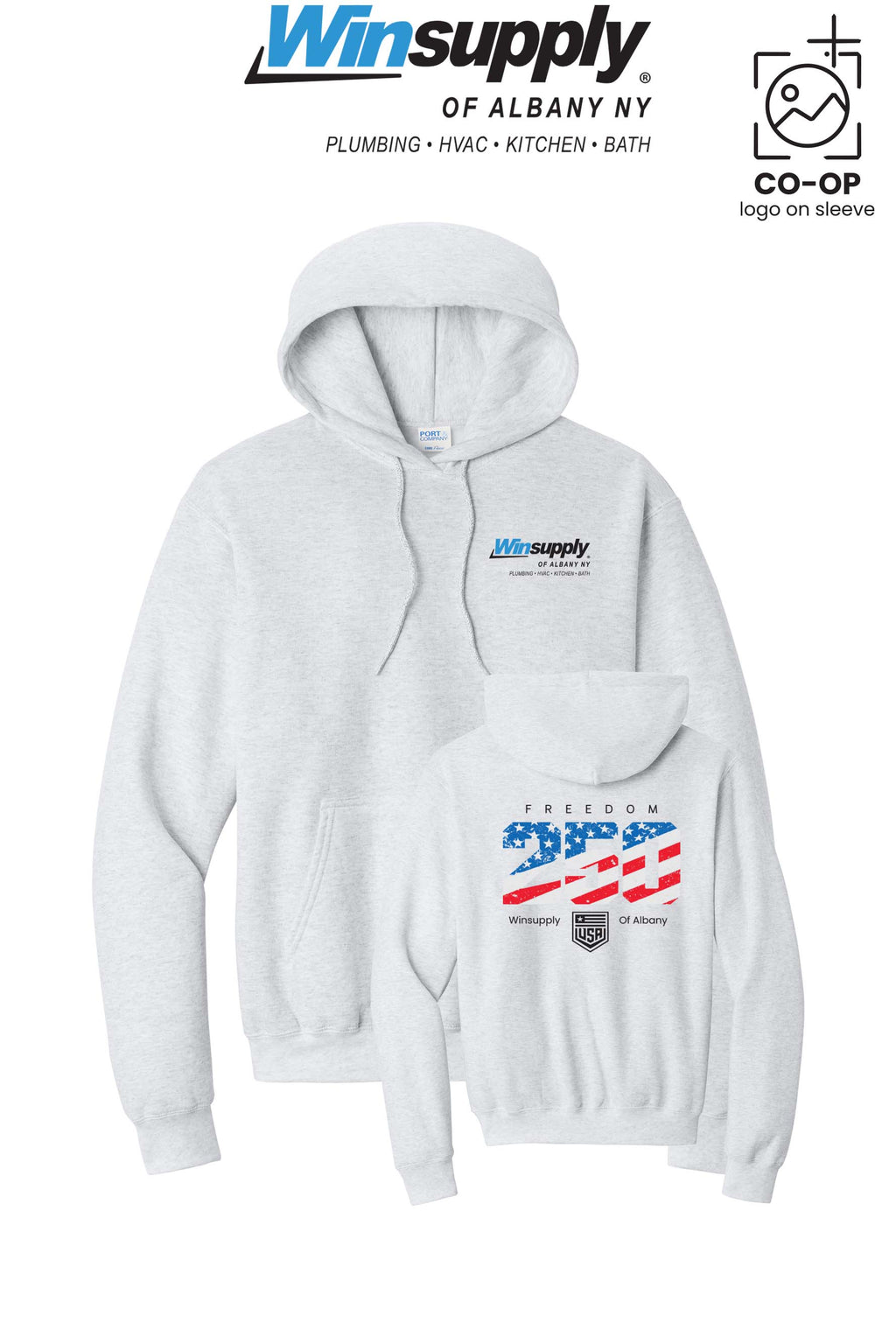 Port & Co™ Core Fleece Pullover Hooded Sweatshirt - Winsupply of Albany NY