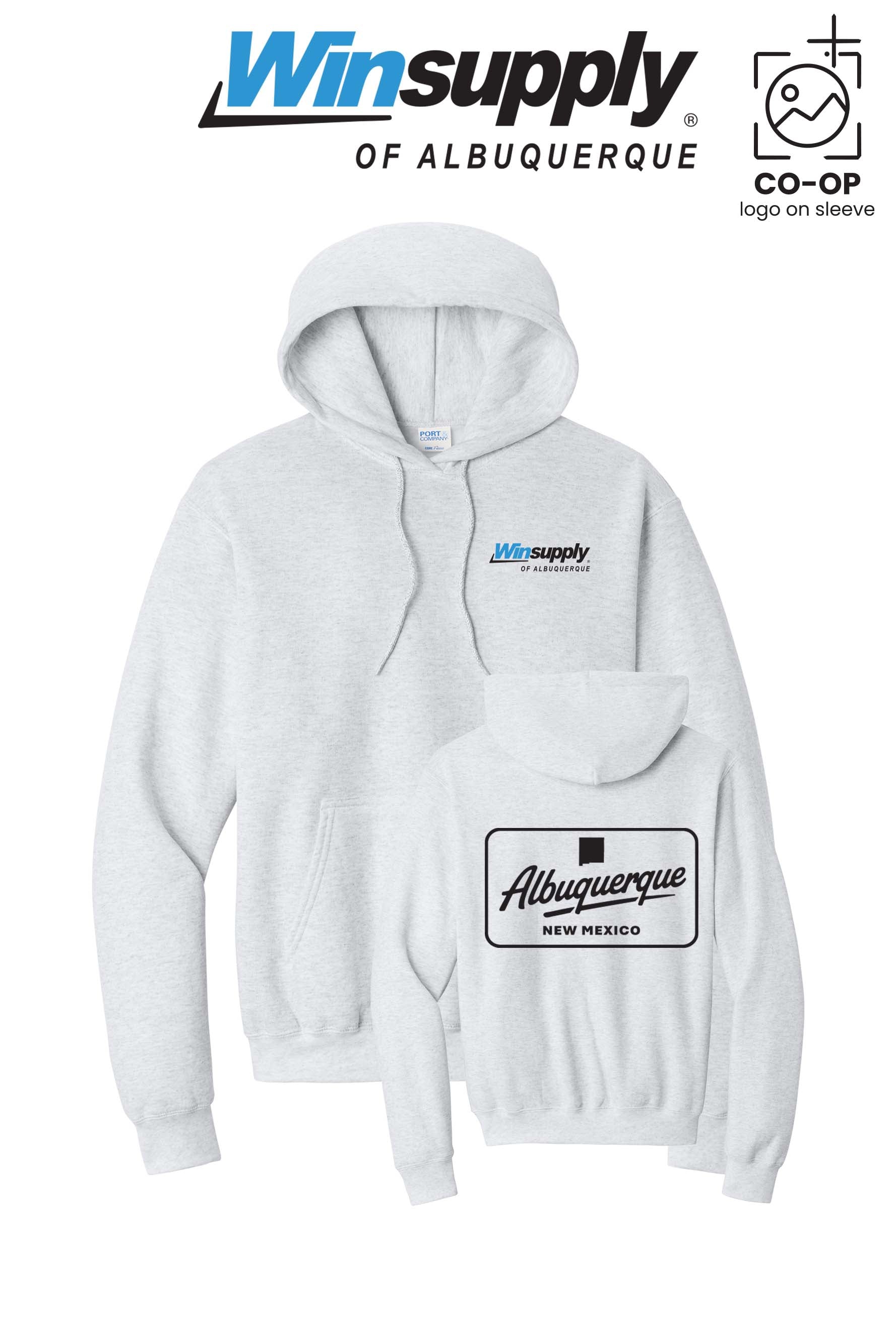 Port & Co™ Core Fleece Pullover Hooded Sweatshirt - Winsupply of Albuquerque