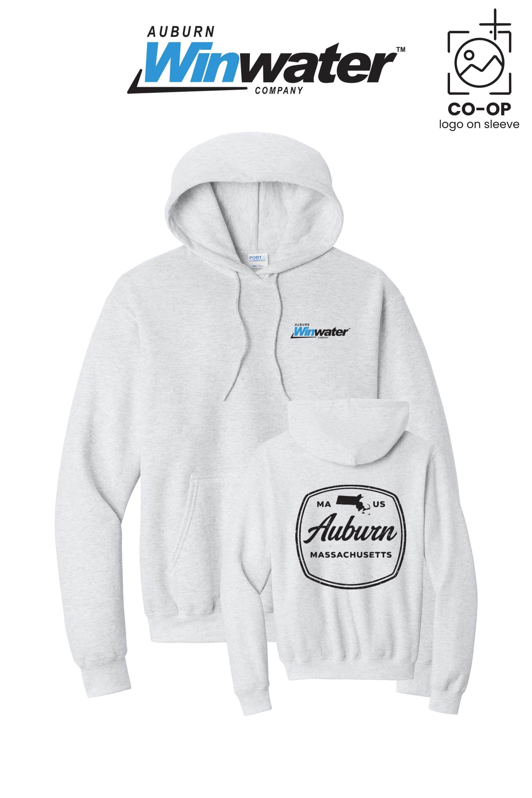 Port & Co™ Core Fleece Pullover Hooded Sweatshirt - Auburn Winwater