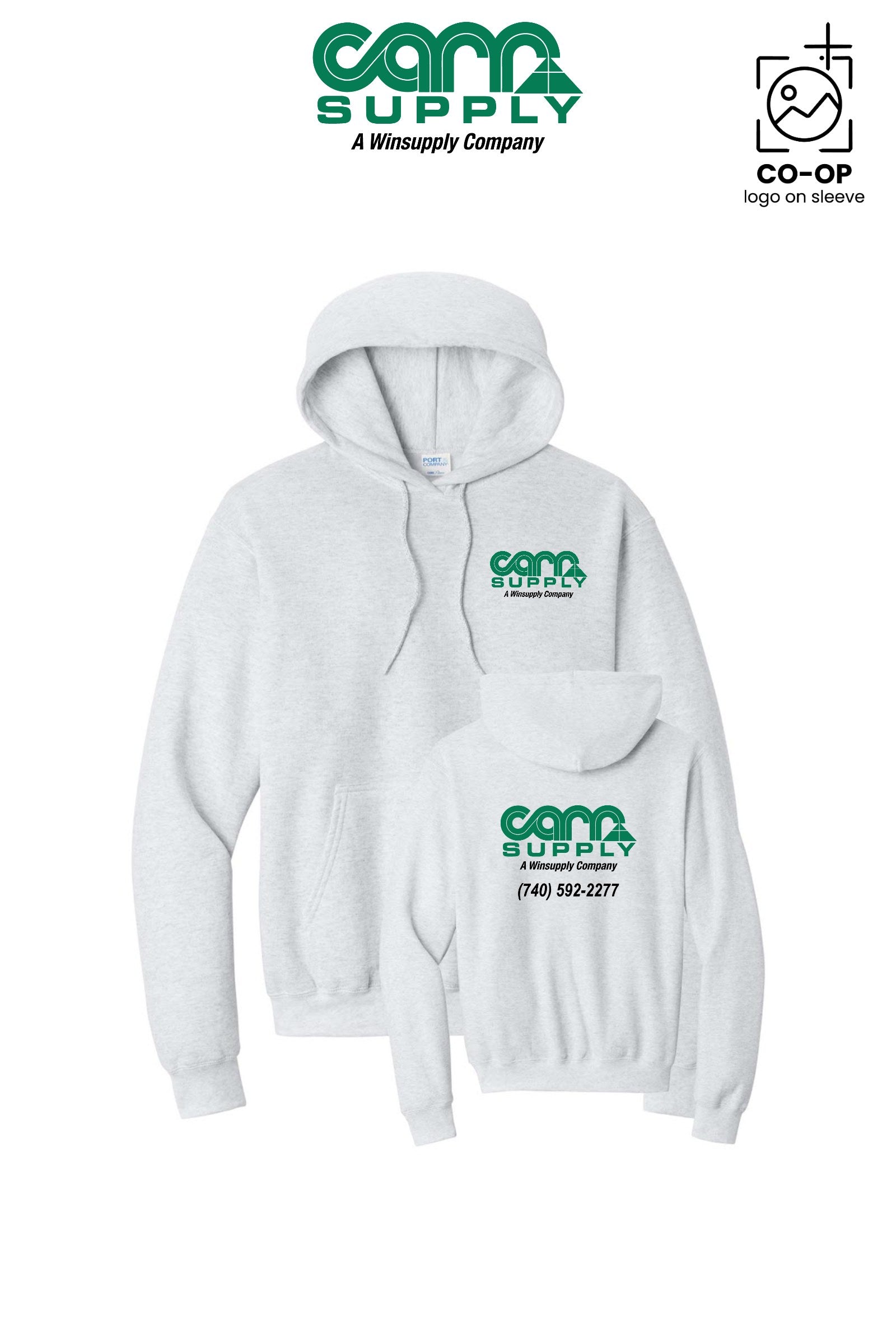 Port & Co™ Core Fleece Pullover Hooded Sweatshirt - Carr Supply - Athens