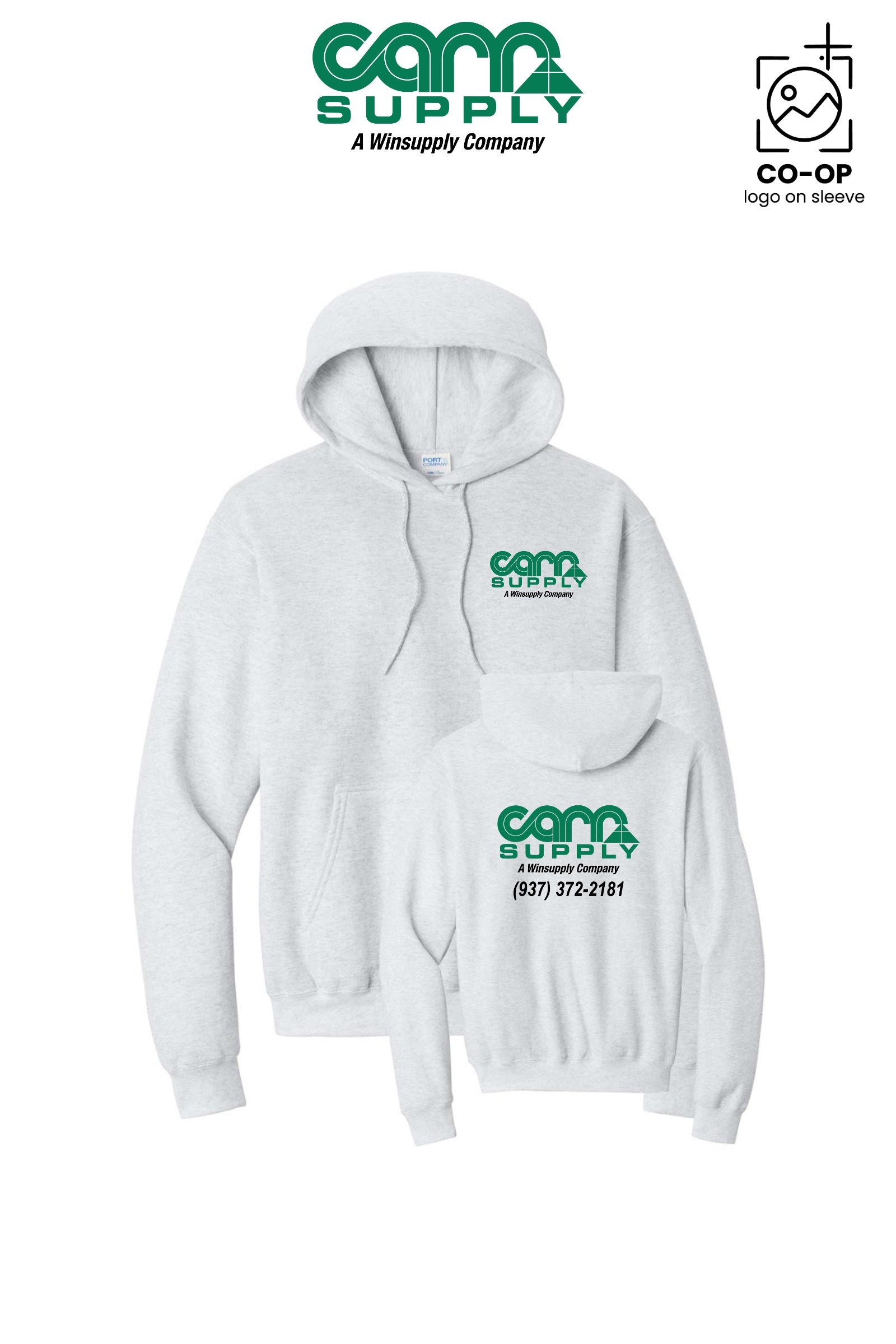 Port & Co™ Core Fleece Pullover Hooded Sweatshirt - Carr Supply - Xenia
