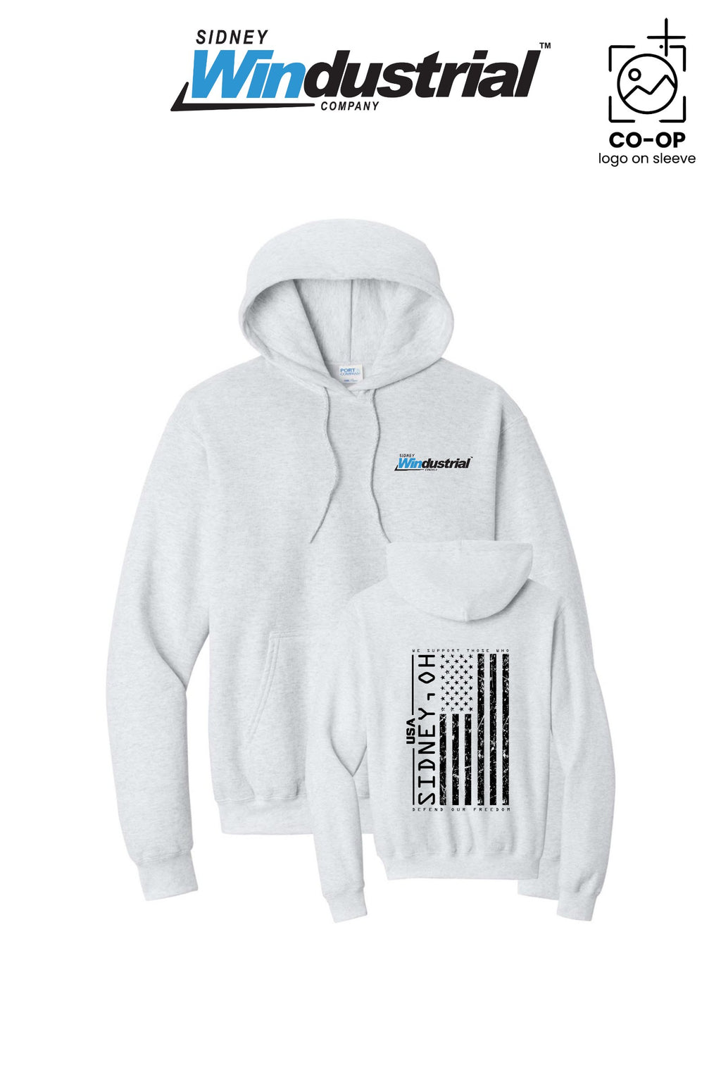 Port & Co™ Core Fleece Pullover Hooded Sweatshirt - Sidney Windustrial