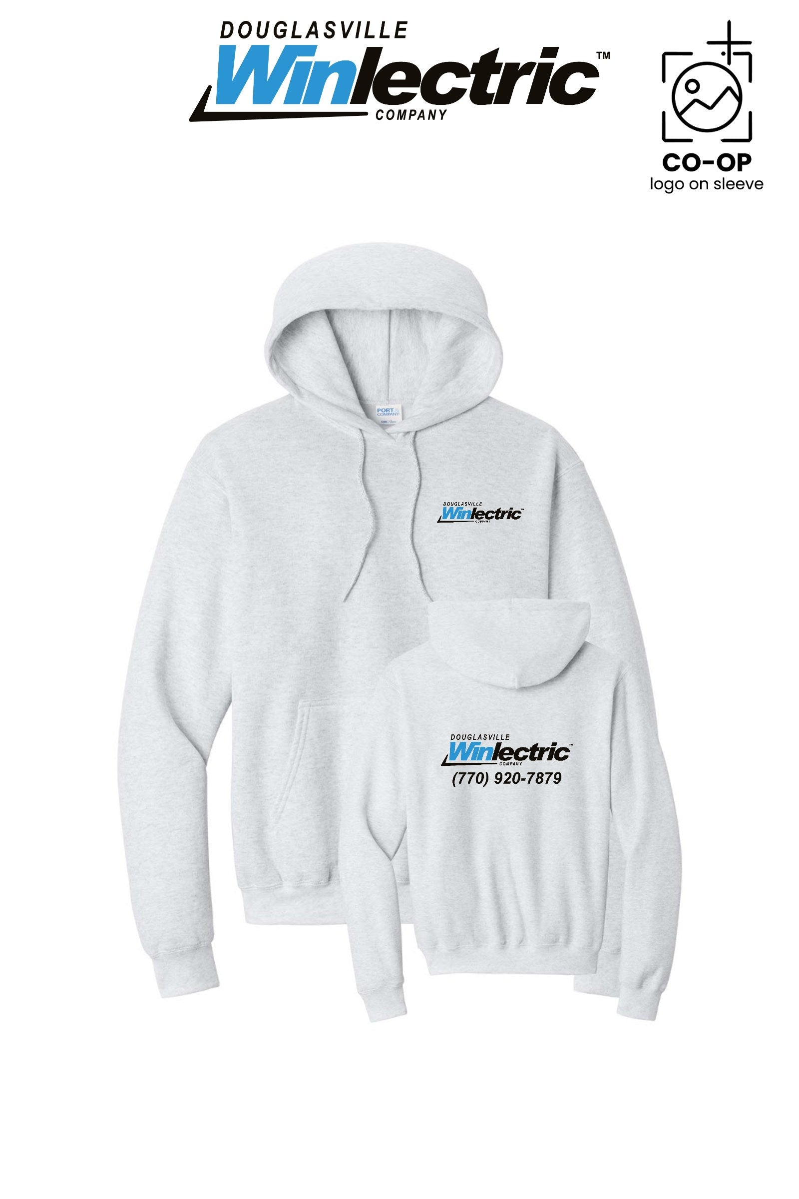 Port & Co™ Core Fleece Pullover Hooded Sweatshirt - Douglasville Winlectric