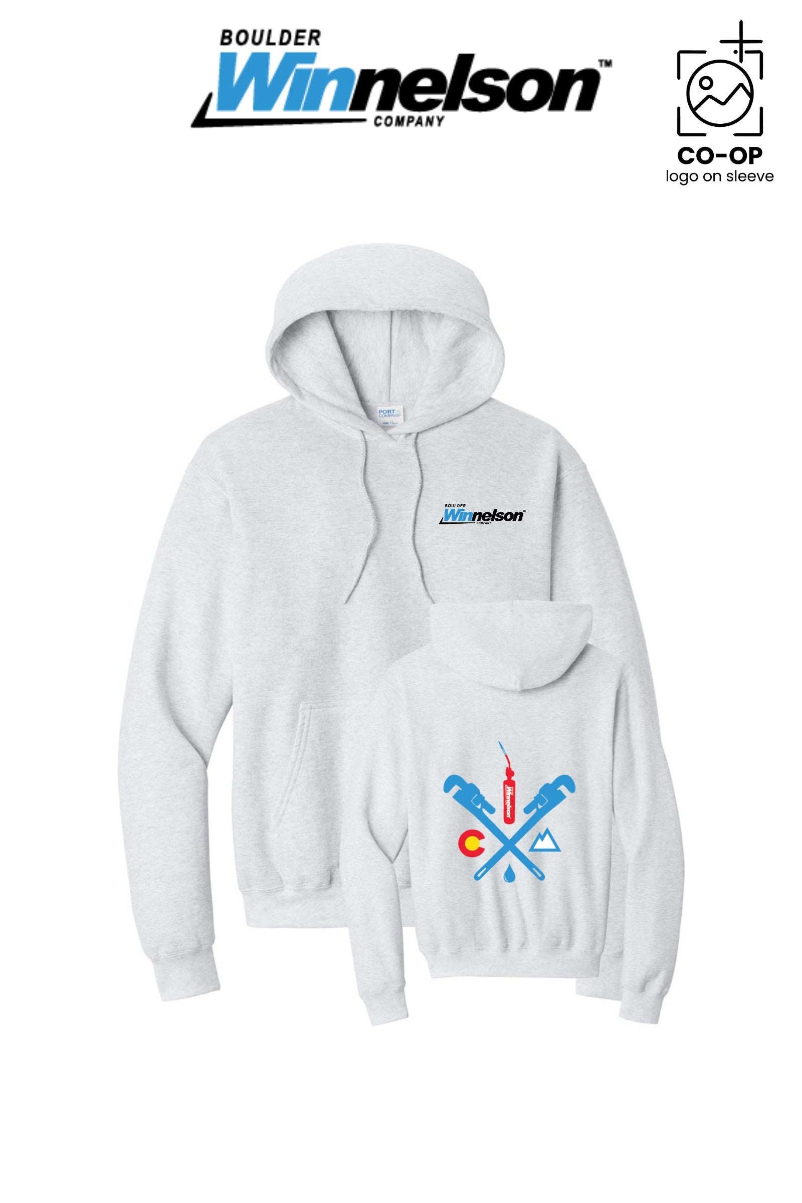 Port & Co™ Core Fleece Pullover Hooded Sweatshirt - Boulder Winnelson
