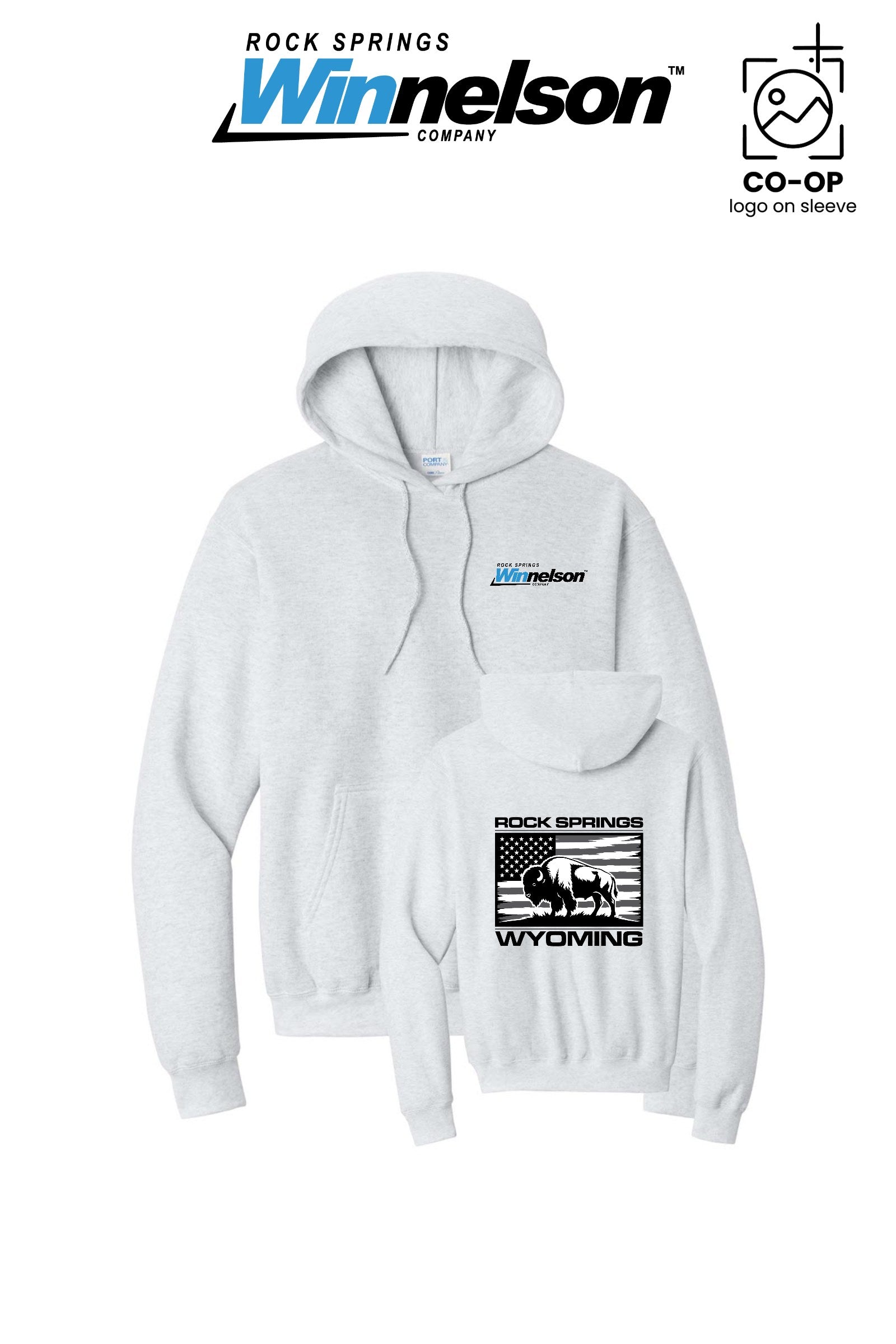 Port & Co™ Core Fleece Pullover Hooded Sweatshirt - Rock Springs Winnelson