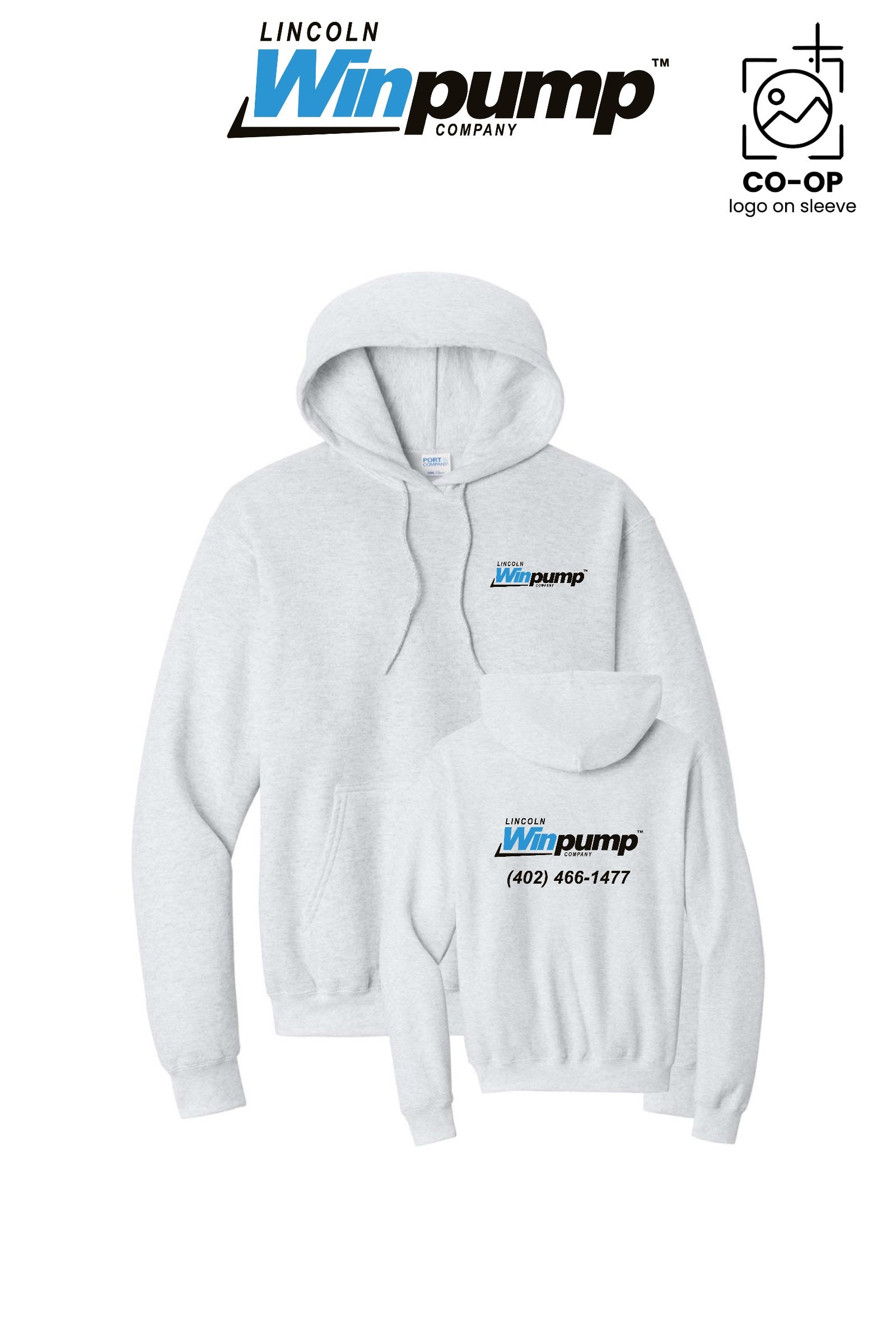 Port & Co™ Core Fleece Pullover Hooded Sweatshirt - Lincoln Winpump