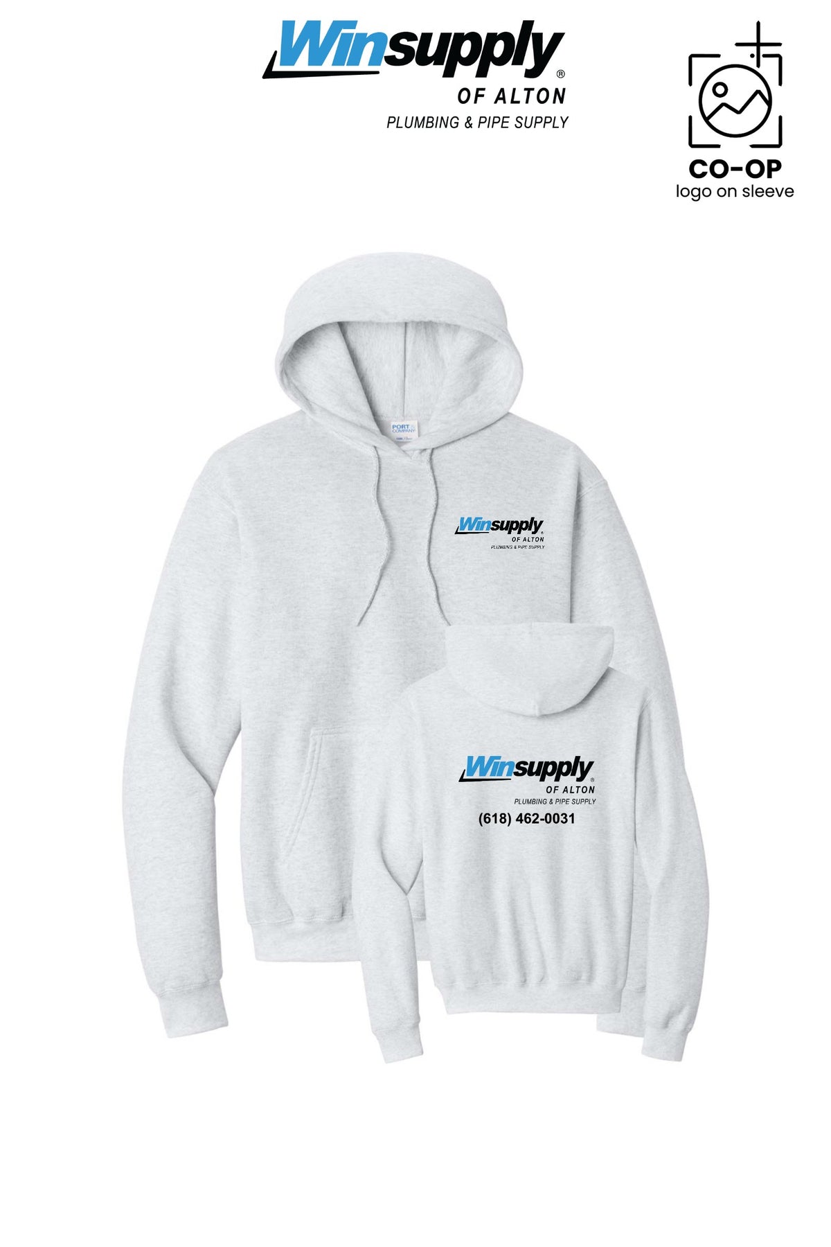 Port & Co™ Core Fleece Pullover Hooded Sweatshirt - Winsupply of Alton