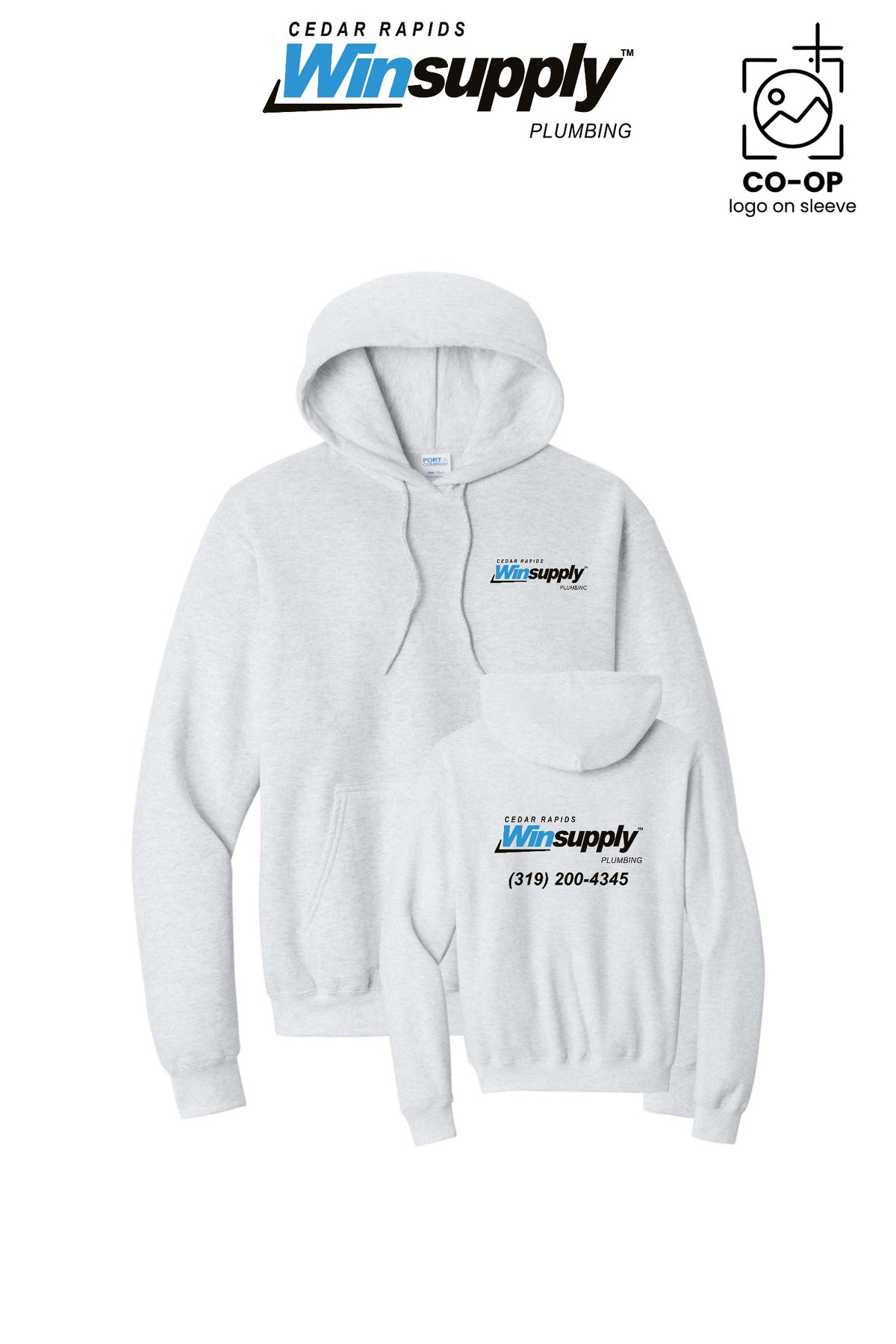 Port & Co™ Core Fleece Pullover Hooded Sweatshirt - Cedar Rapids Winsupply