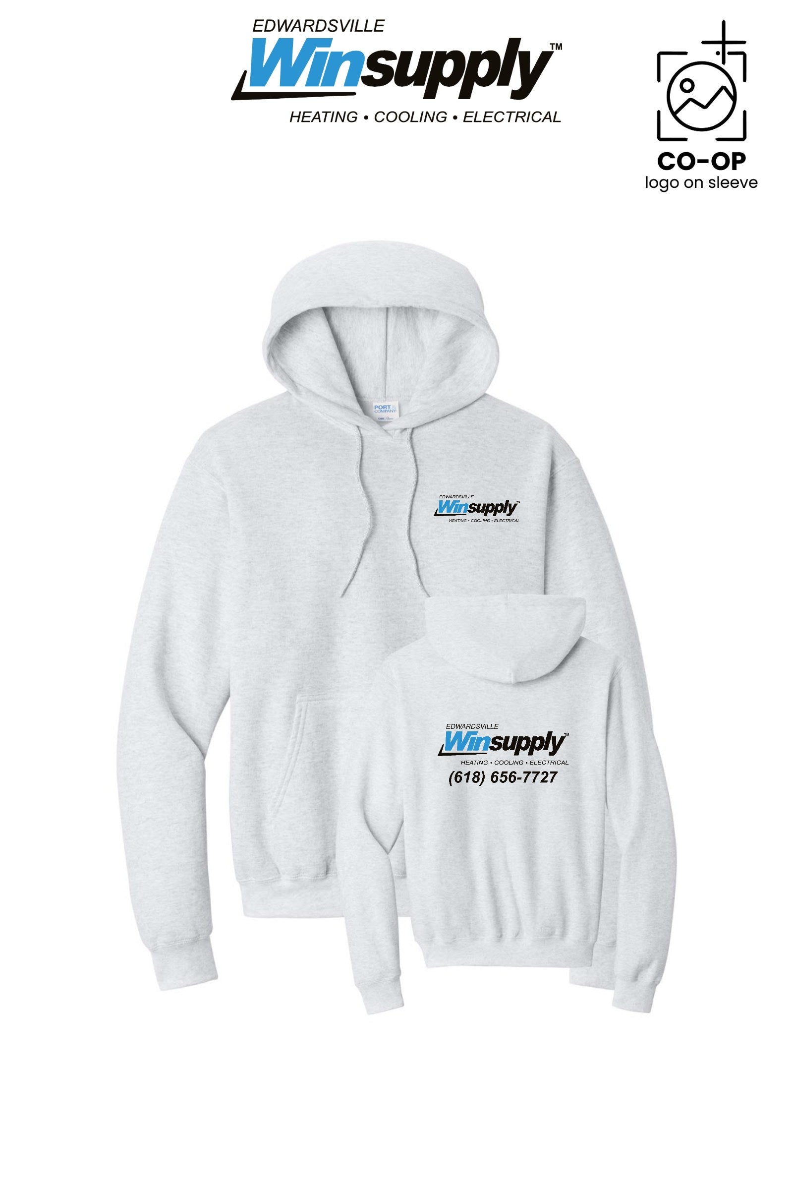 Port & Co™ Core Fleece Pullover Hooded Sweatshirt - Edwardsville Winsupply
