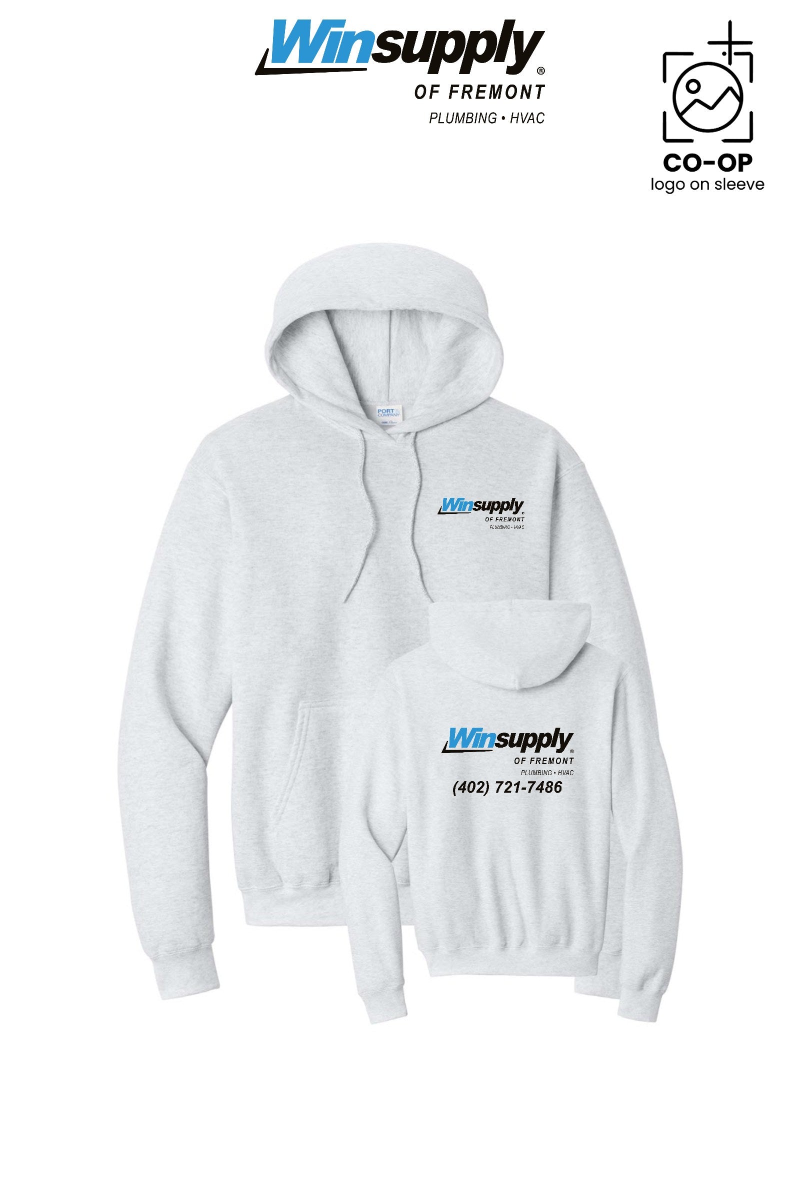Port & Co™ Core Fleece Pullover Hooded Sweatshirt - Winsupply of Fremont