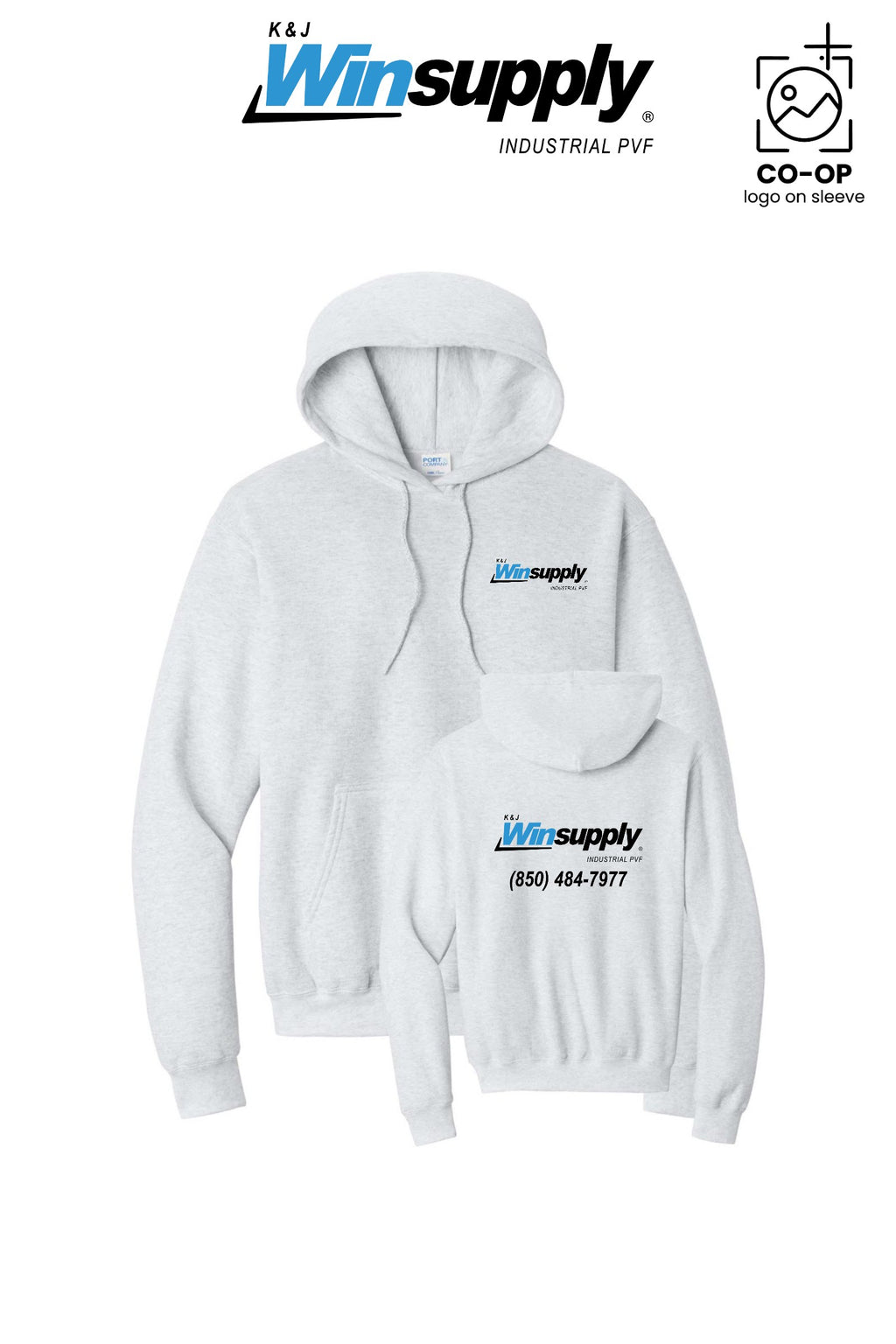 Port & Co™ Core Fleece Pullover Hooded Sweatshirt - K & J Winsupply, Industrial PVF