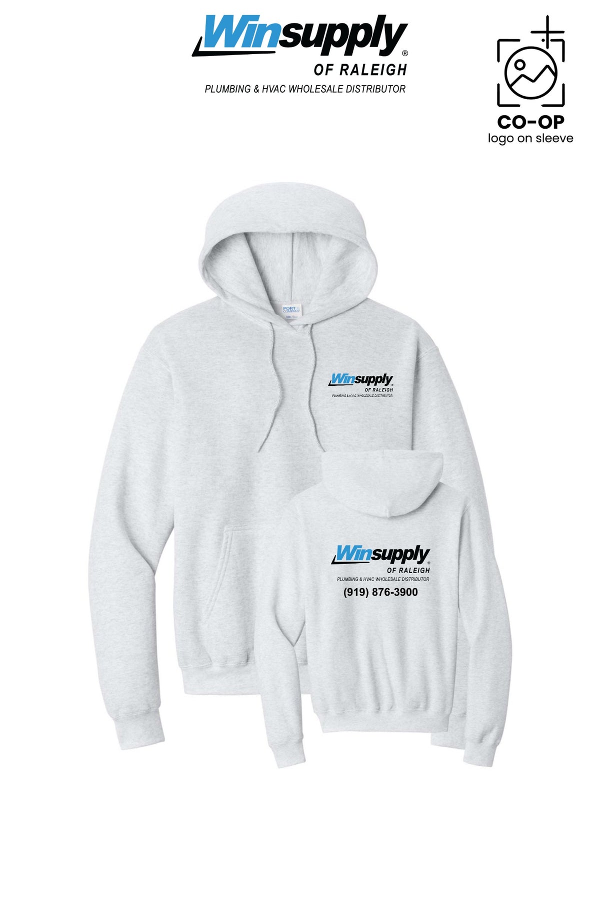 Port & Co™ Core Fleece Pullover Hooded Sweatshirt - Winsupply of Raleigh