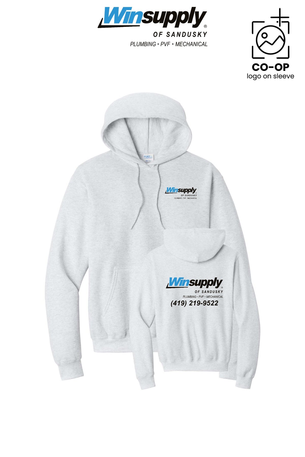 Port & Co™ Core Fleece Pullover Hooded Sweatshirt - Winsupply of Sandusky