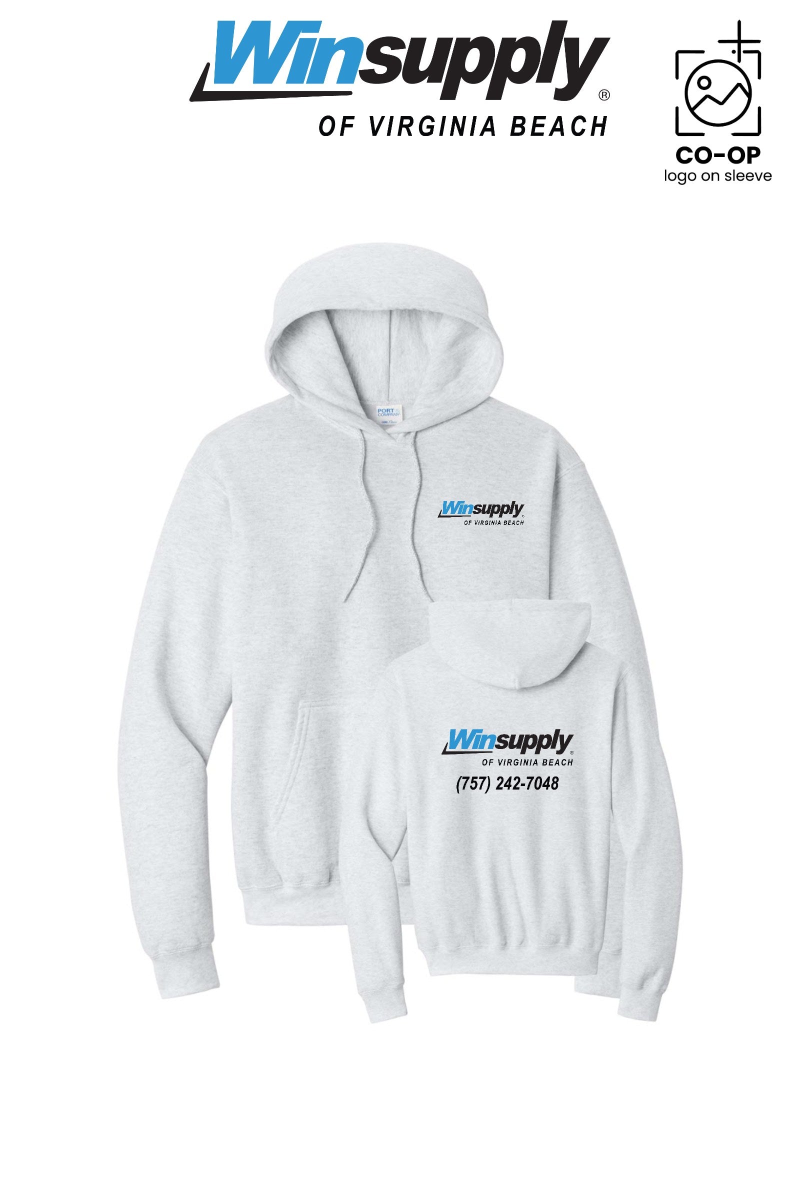 Port & Co™ Core Fleece Pullover Hooded Sweatshirt - Winsupply Virginia Beach VA