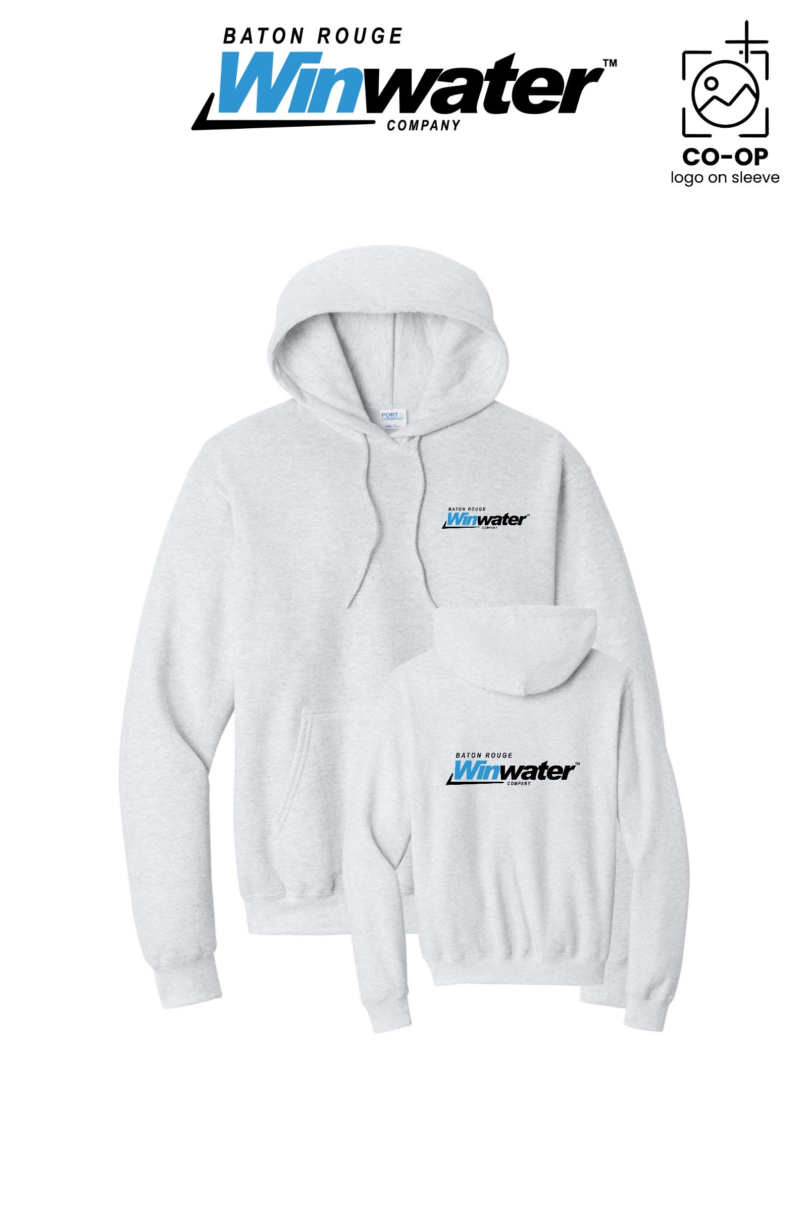 Port & Co™ Core Fleece Pullover Hooded Sweatshirt - Baton Rouge Winwater