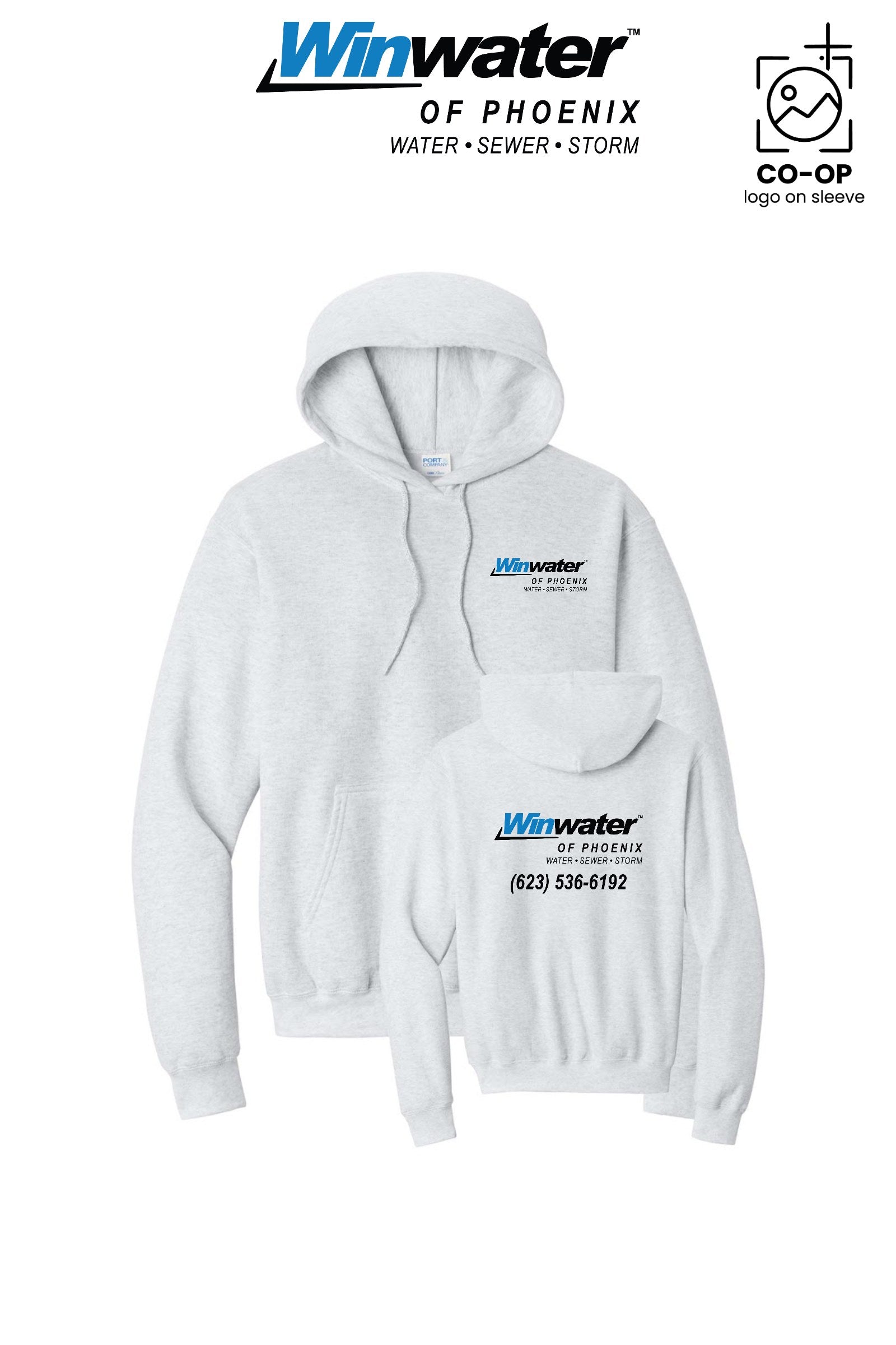 Port & Co™ Core Fleece Pullover Hooded Sweatshirt - Winwater of Phoenix