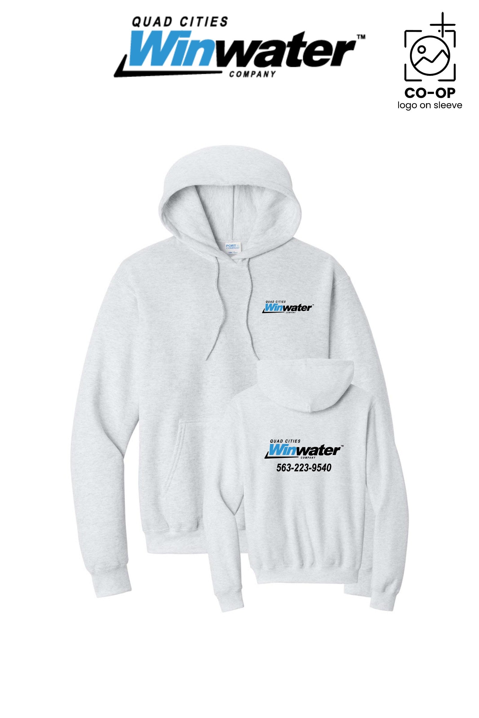 Port & Co™ Core Fleece Pullover Hooded Sweatshirt - Quad Cities Winwater