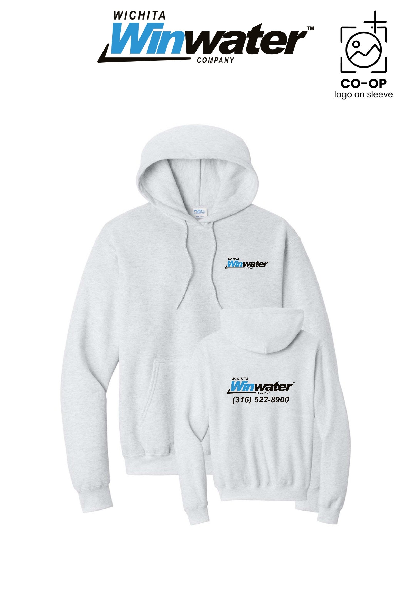 Port & Co™ Core Fleece Pullover Hooded Sweatshirt - Wichita Winwater