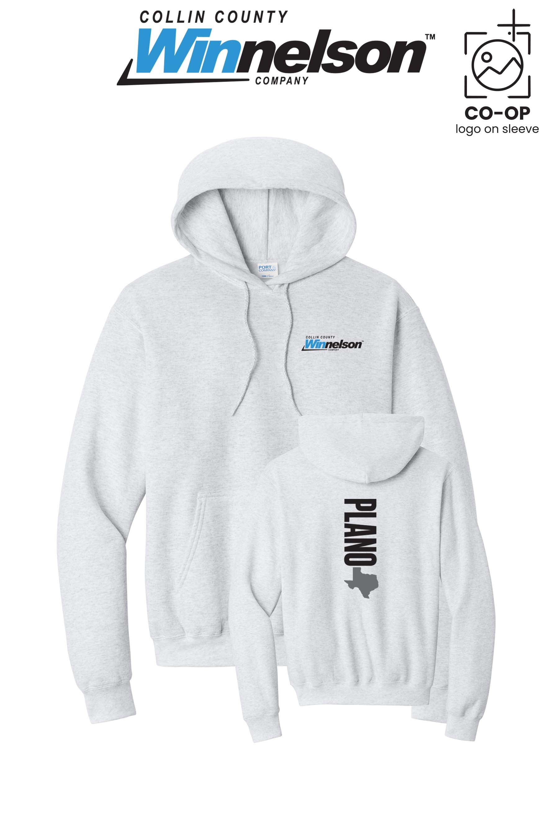 Port & Co™ Core Fleece Pullover Hooded Sweatshirt - Collin County Winnelson