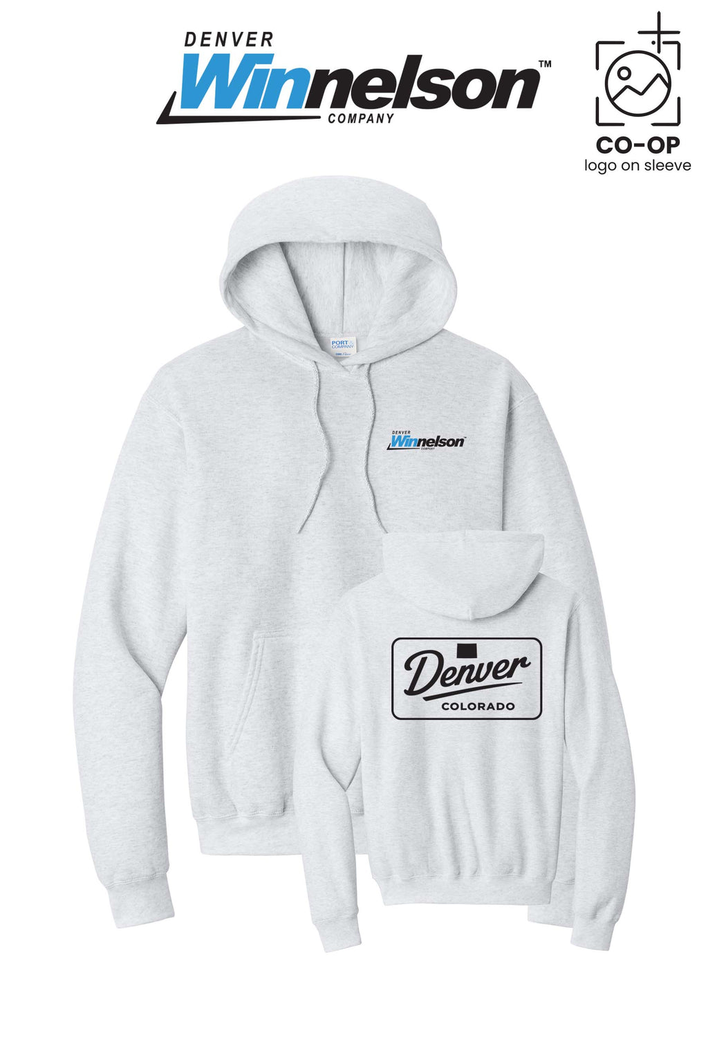 Port & Co™ Core Fleece Pullover Hooded Sweatshirt - Denver Winnelson