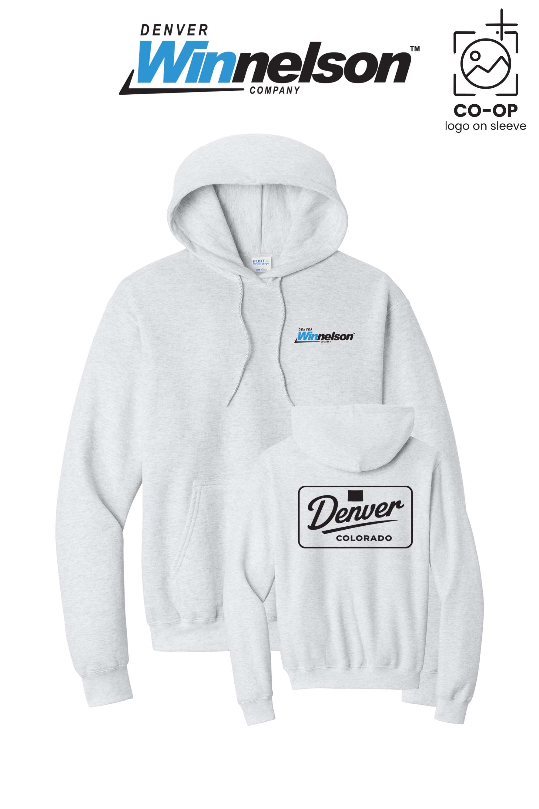 Port & Co™ Core Fleece Pullover Hooded Sweatshirt - Denver Winnelson