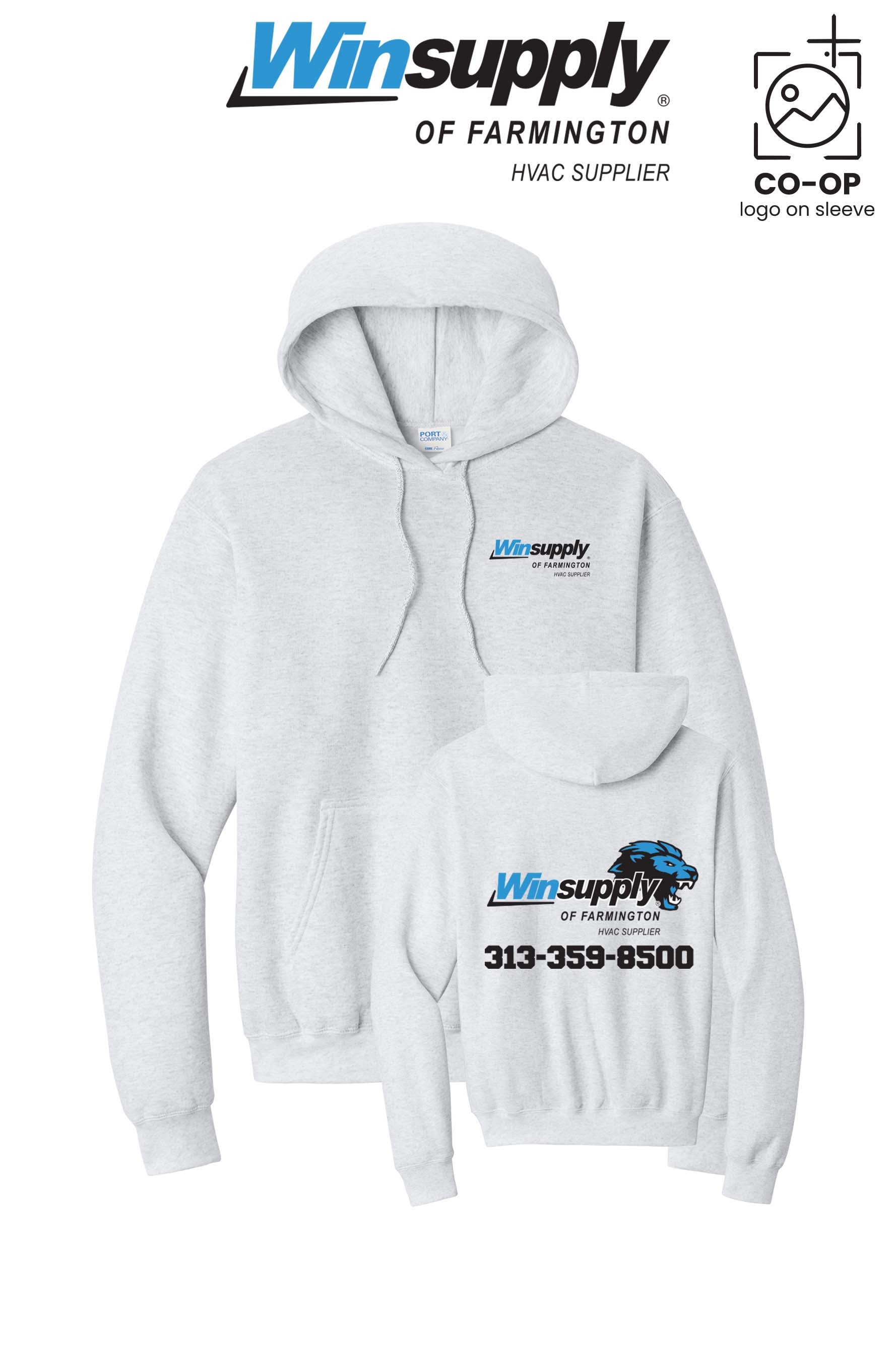Port & Co™ Core Fleece Pullover Hooded Sweatshirt - Winsupply of Farmington